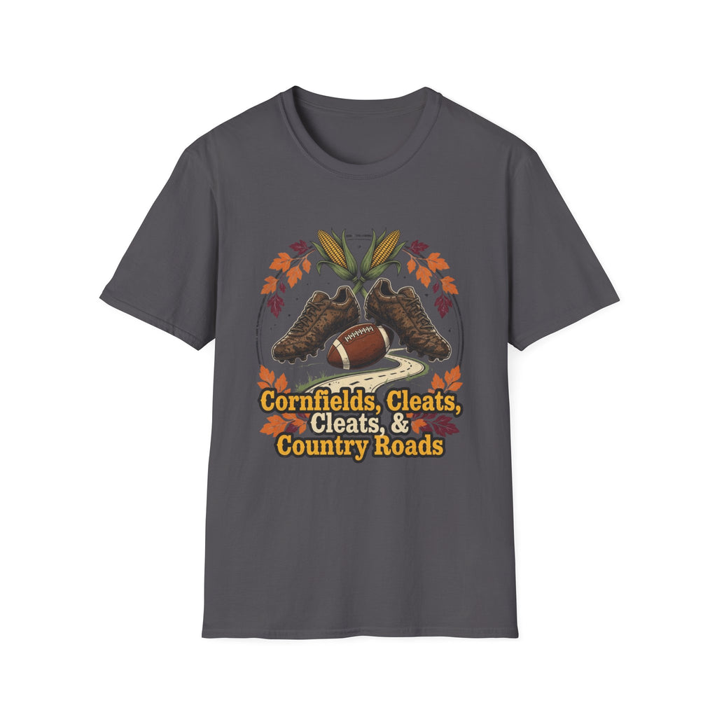 Cornfields, Cleats & Country Roads T-Shirt