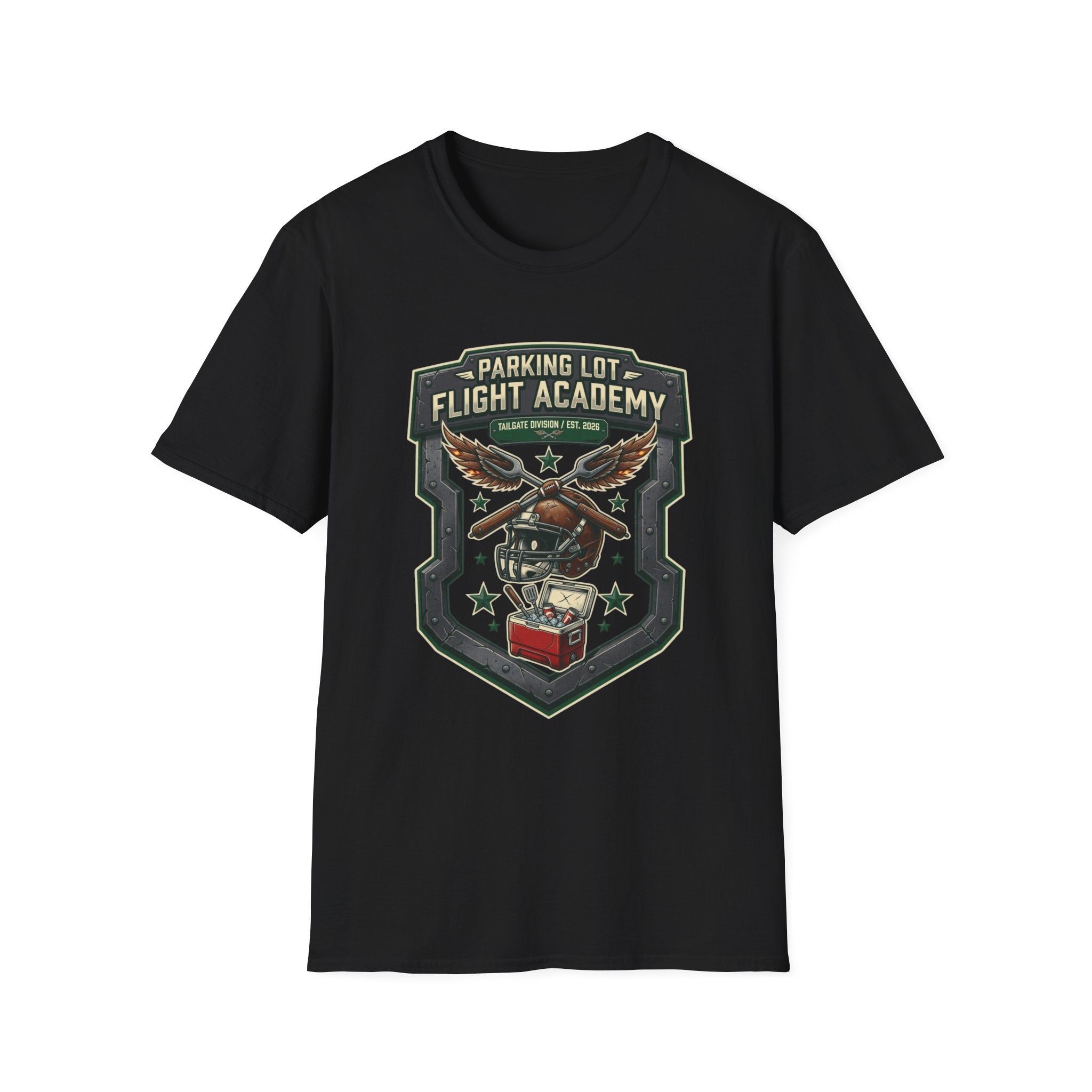 Parking Lot Flight Academy (Shield) T-Shirt
