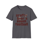 Craft Beer Couch Football T-Shirt