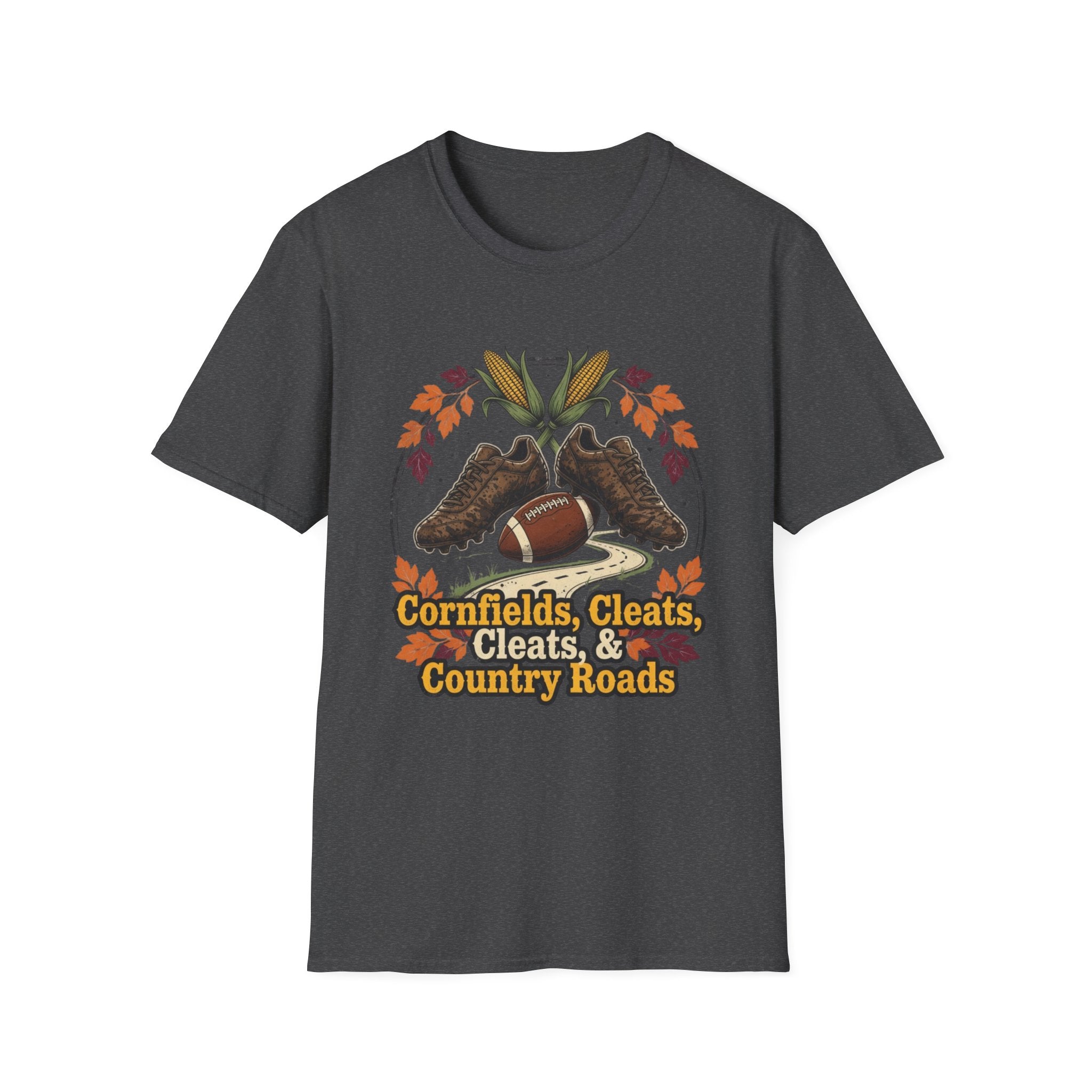 Cornfields, Cleats & Country Roads T-Shirt