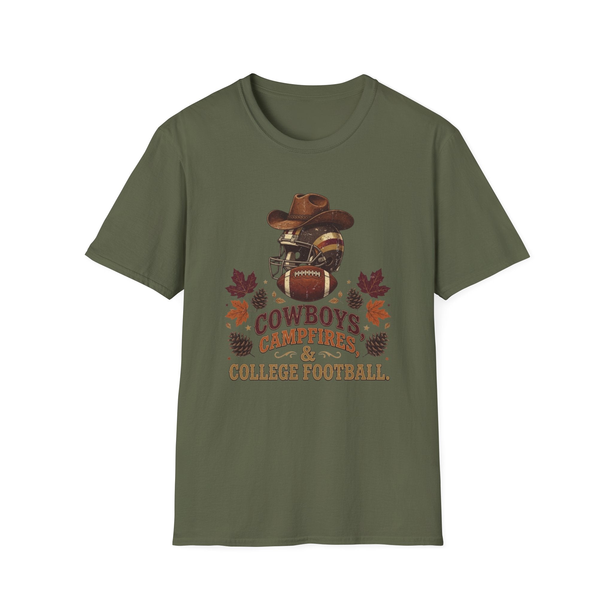 Cowboys, Campfires & College Football T-Shirt