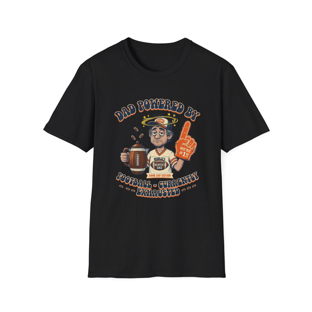 Dad Powered by Football T-Shirt