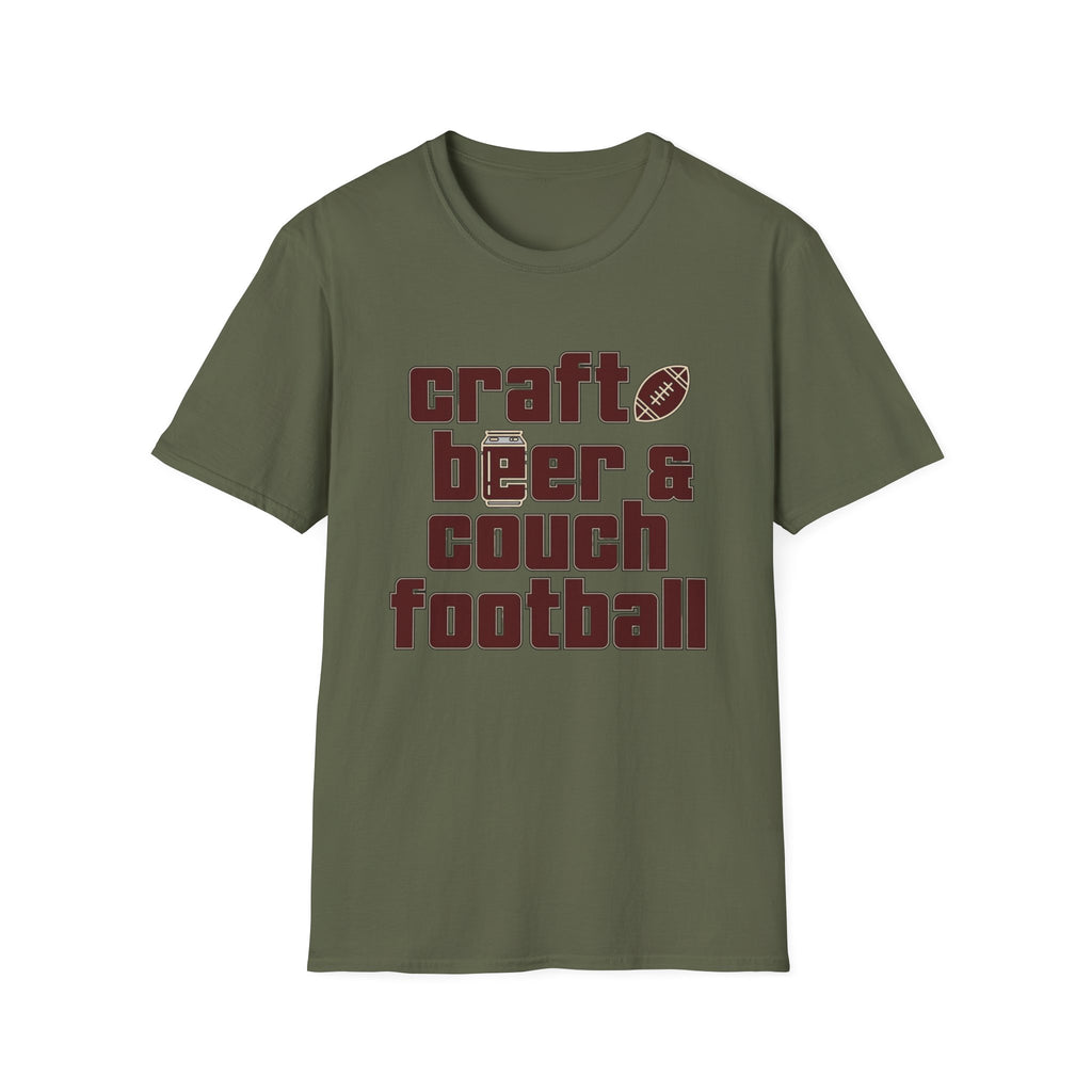 Craft Beer Couch Football T-Shirt
