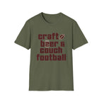 Craft Beer Couch Football T-Shirt