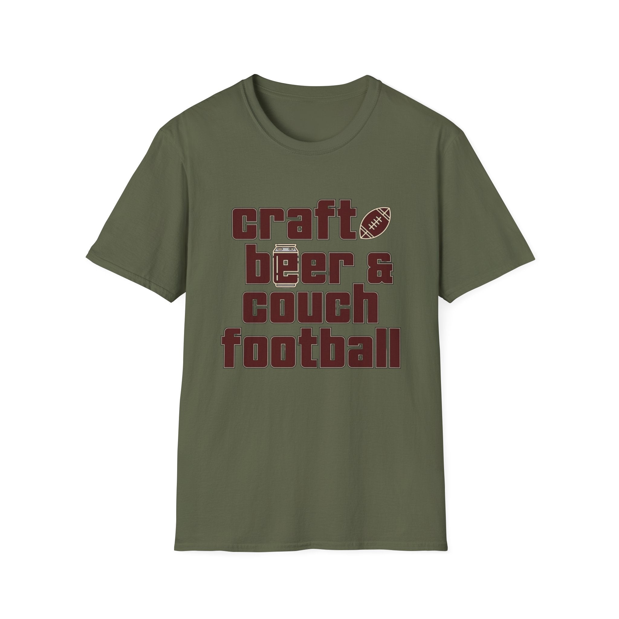 Craft Beer Couch Football T-Shirt