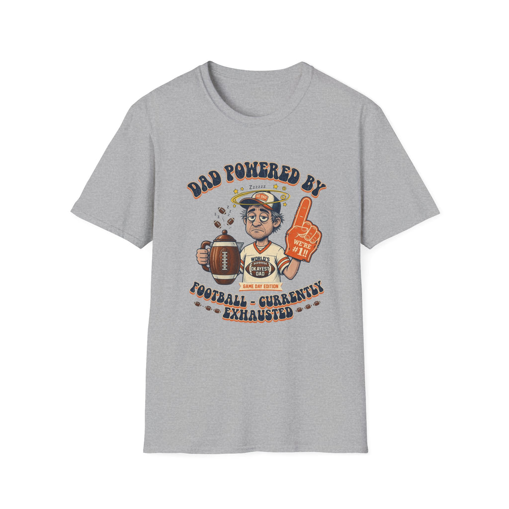Dad Powered by Football T-Shirt