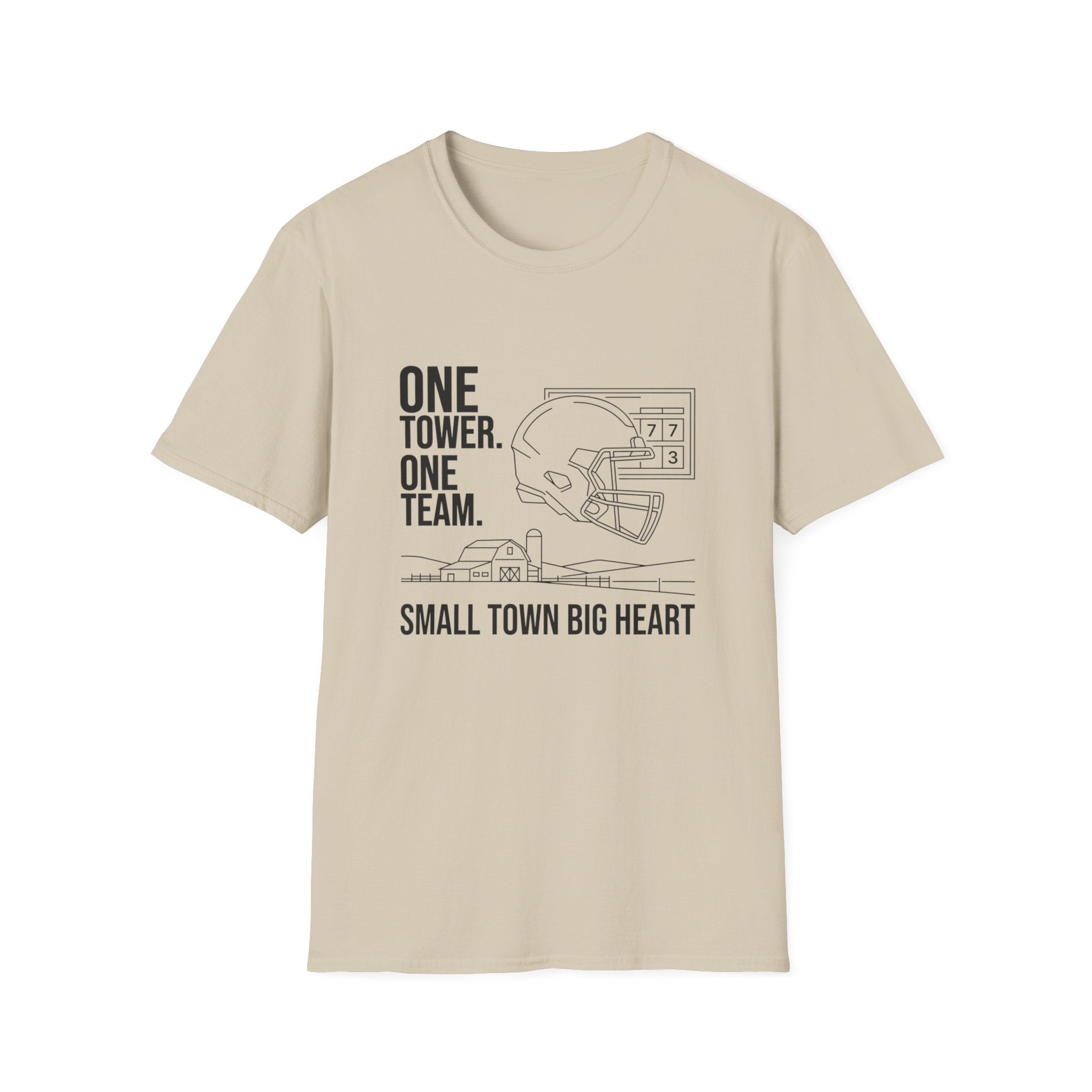 One Town One Team Small Town Big Heart T-Shirt