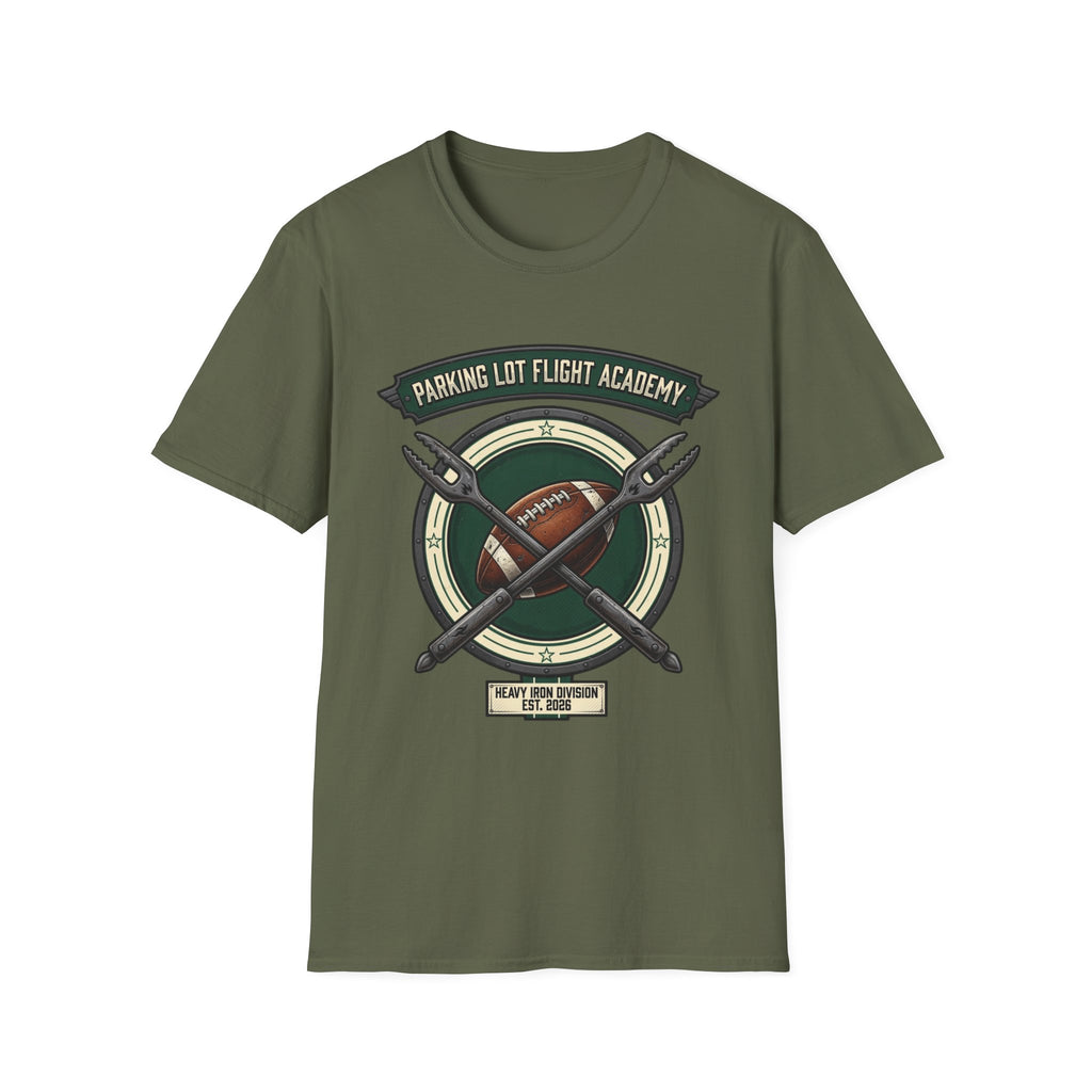 Parking Lot Flight Academy (Heavy Iron Division)  T-Shirt