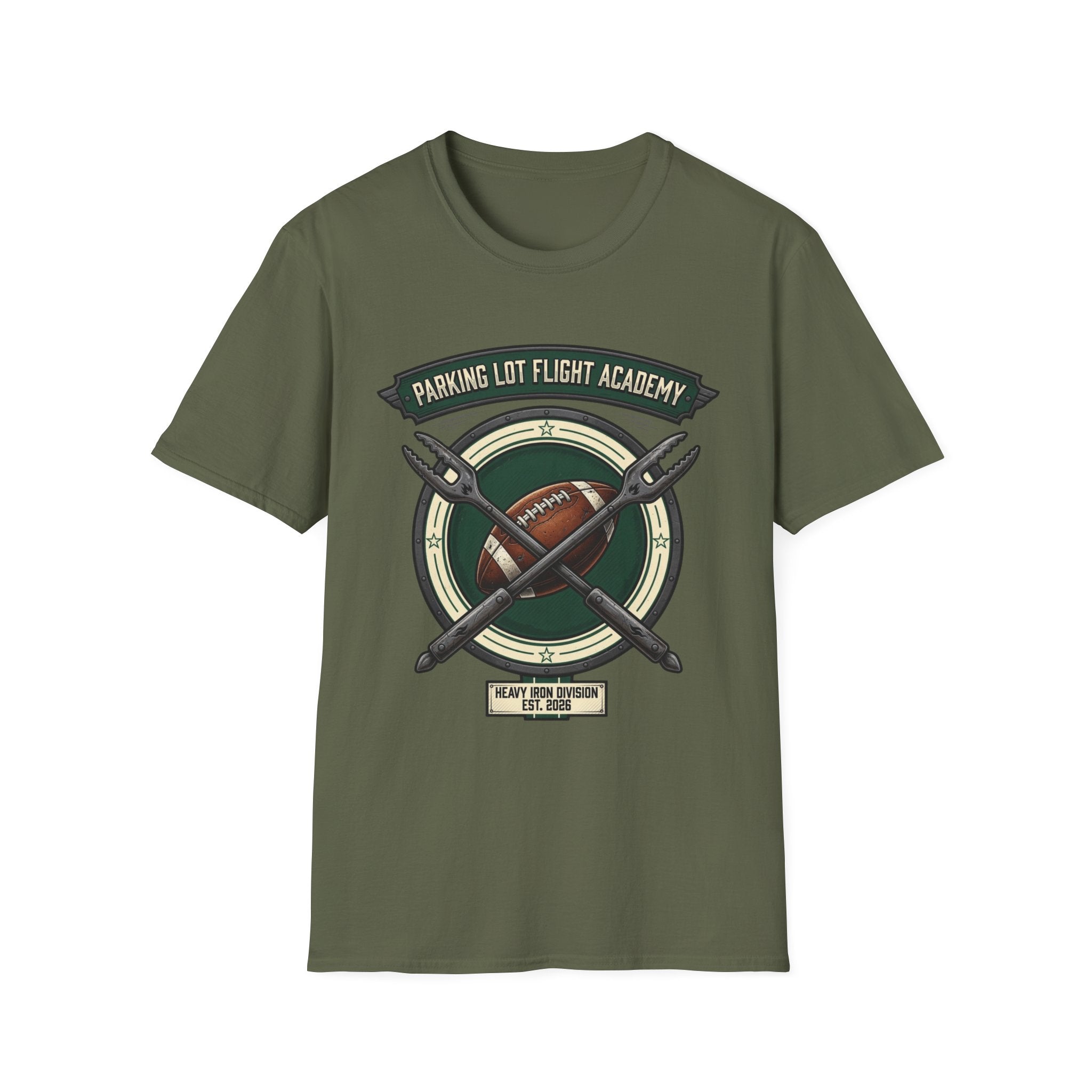 Parking Lot Flight Academy (Heavy Iron Division)  T-Shirt