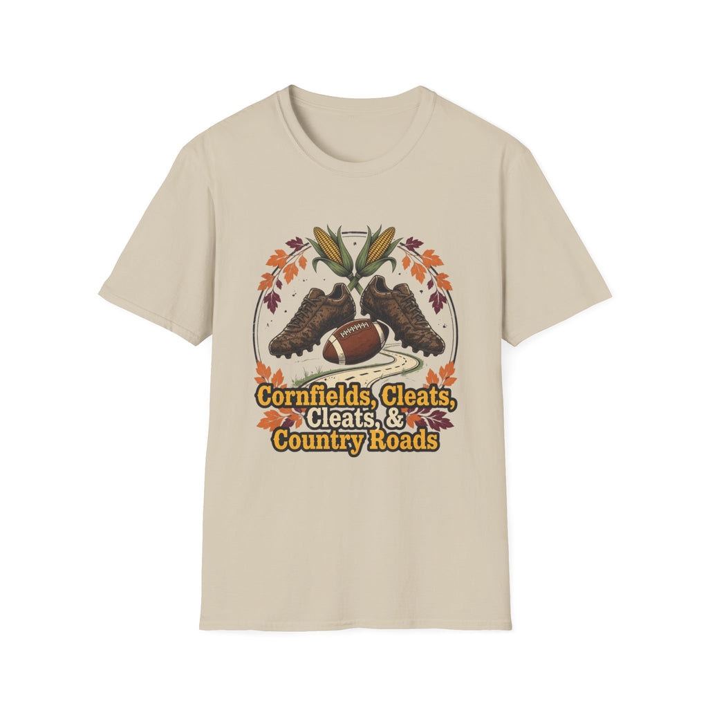 Cornfields, Cleats & Country Roads T-Shirt