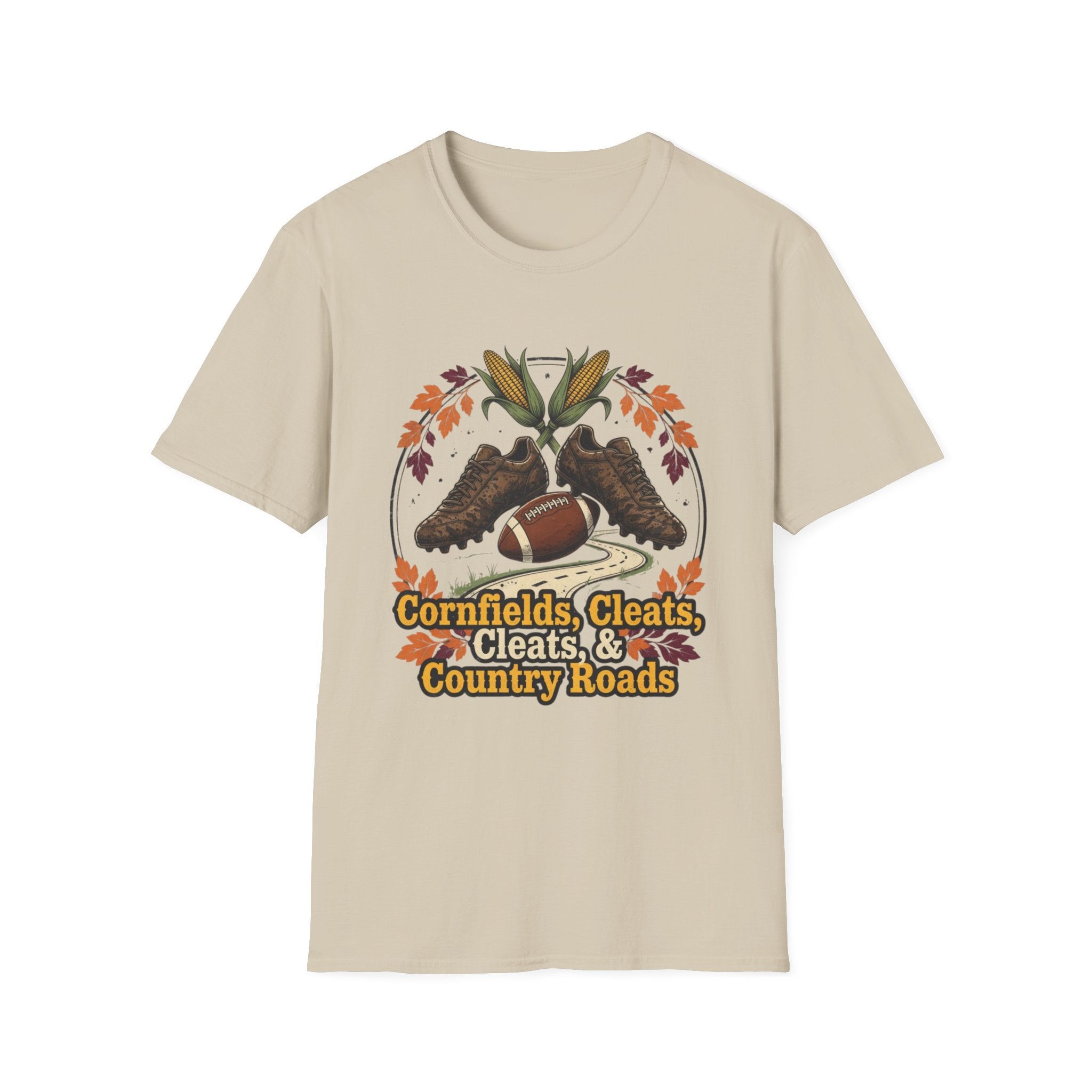 Cornfields, Cleats & Country Roads T-Shirt