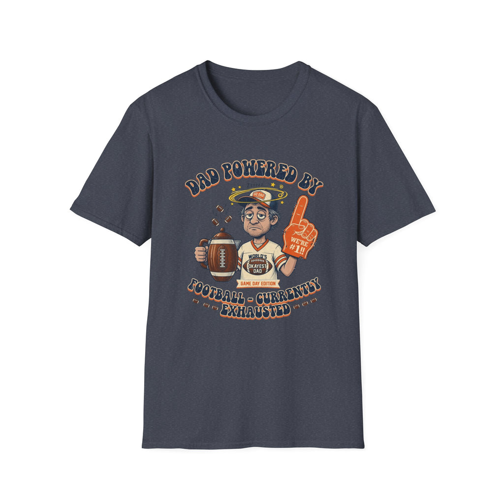 Dad Powered by Football T-Shirt