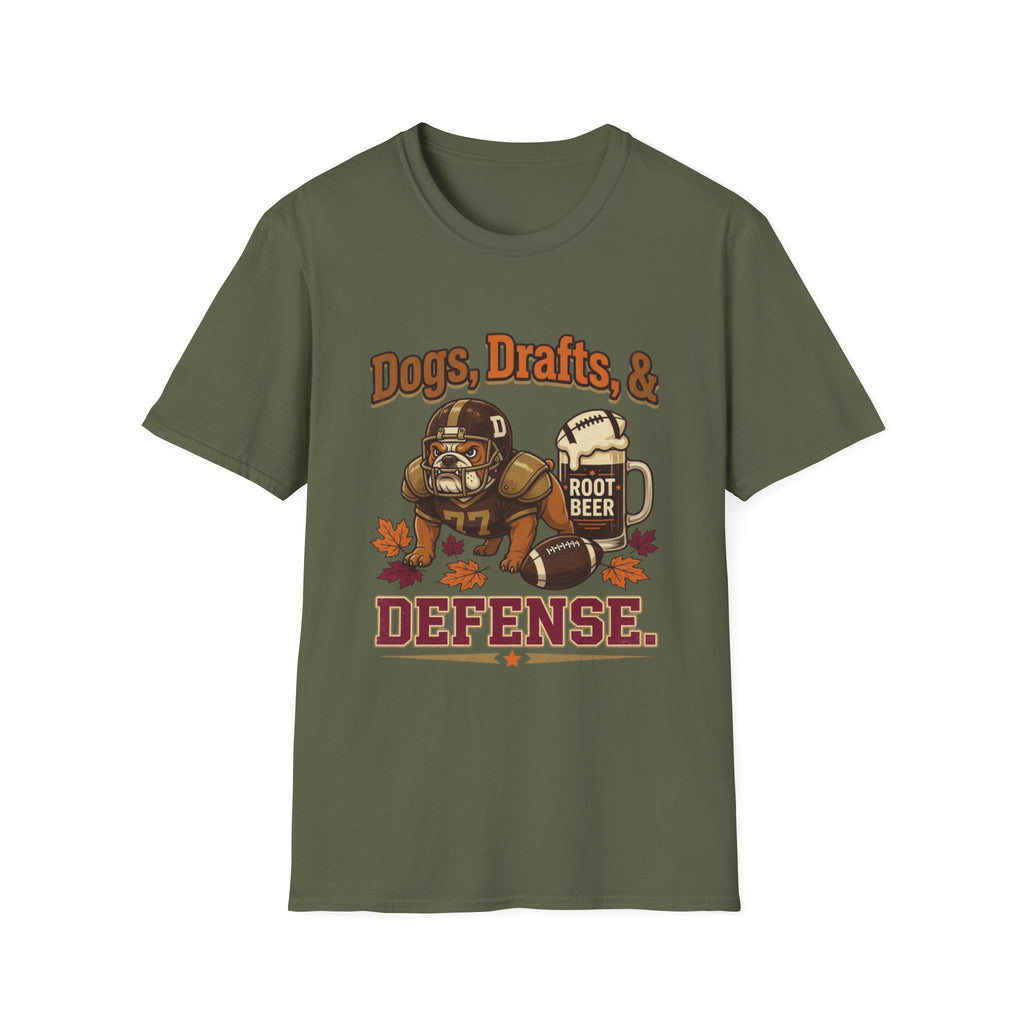 Dogs, Drafts & Defense T-Shirt