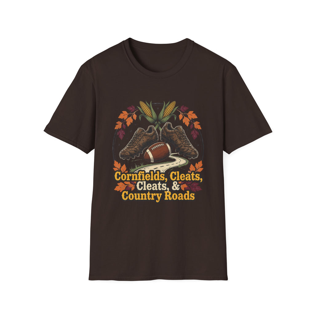 Cornfields, Cleats & Country Roads T-Shirt