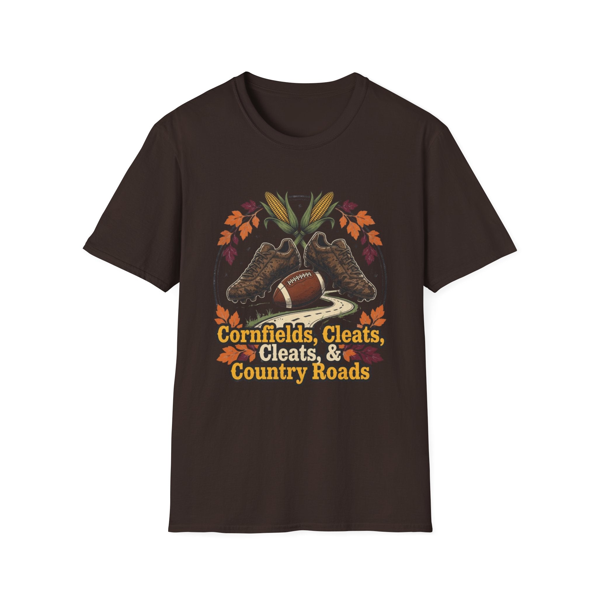 Cornfields, Cleats & Country Roads T-Shirt
