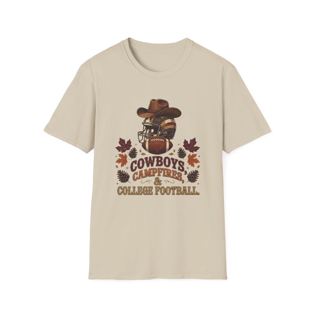 Cowboys, Campfires & College Football T-Shirt
