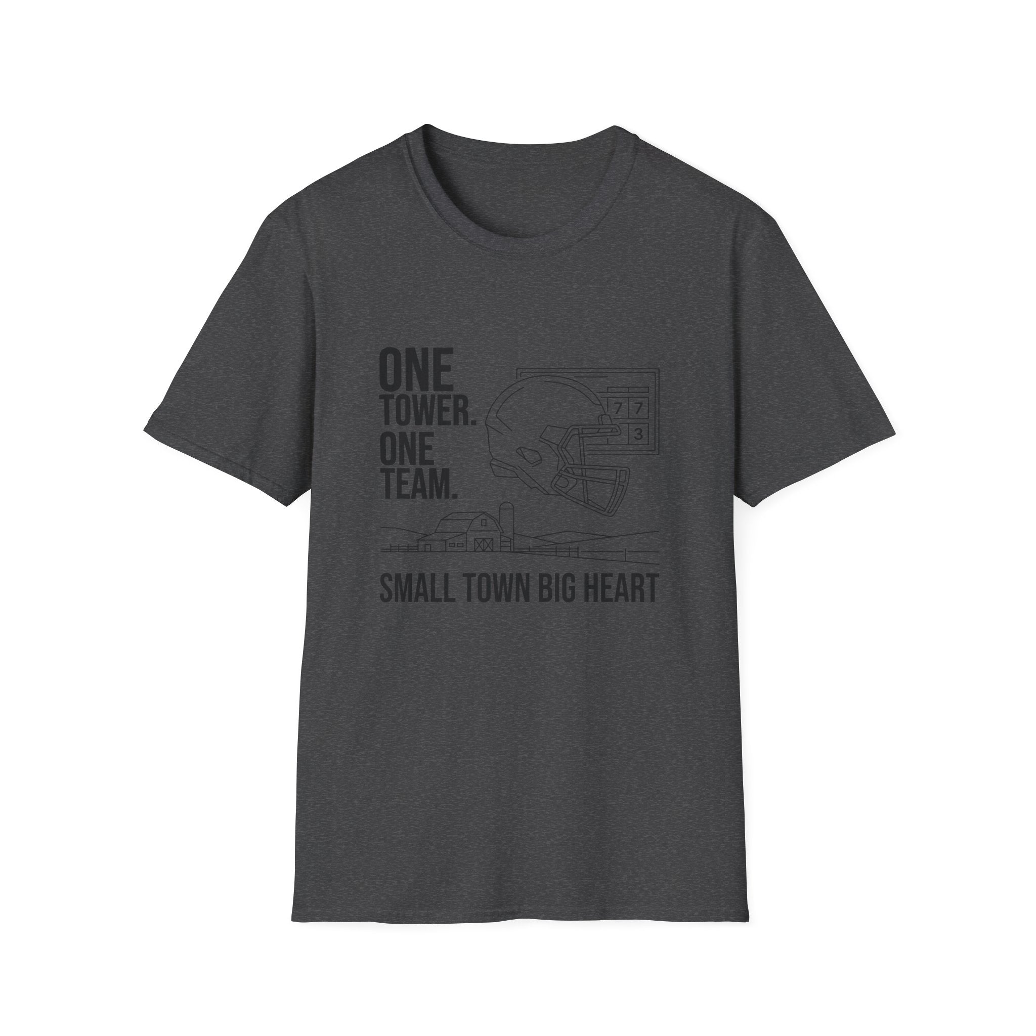One Town One Team Small Town Big Heart T-Shirt