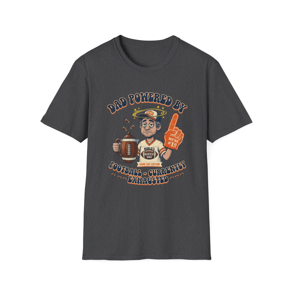 Dad Powered by Football T-Shirt