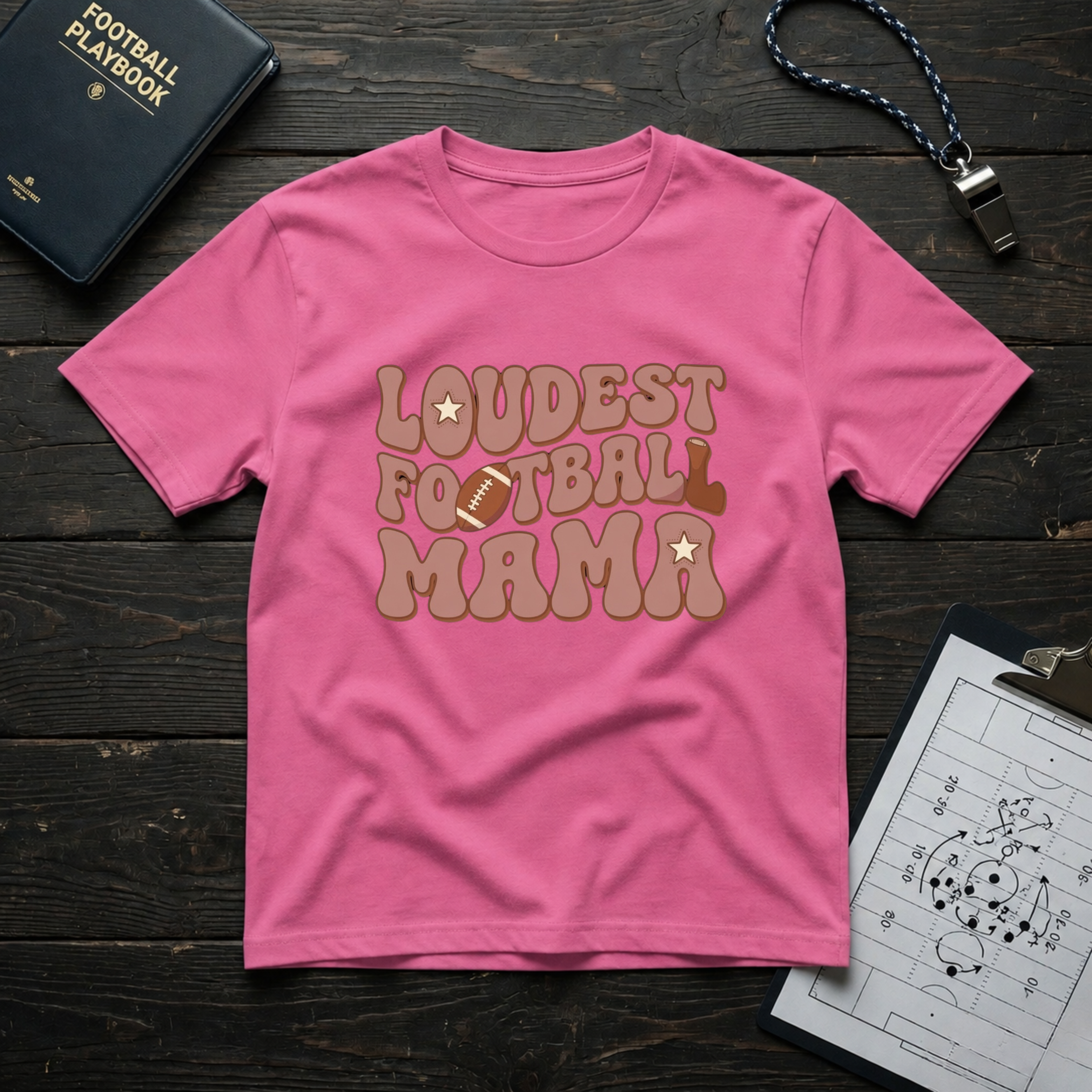 Loudest Football Mama T-Shirt