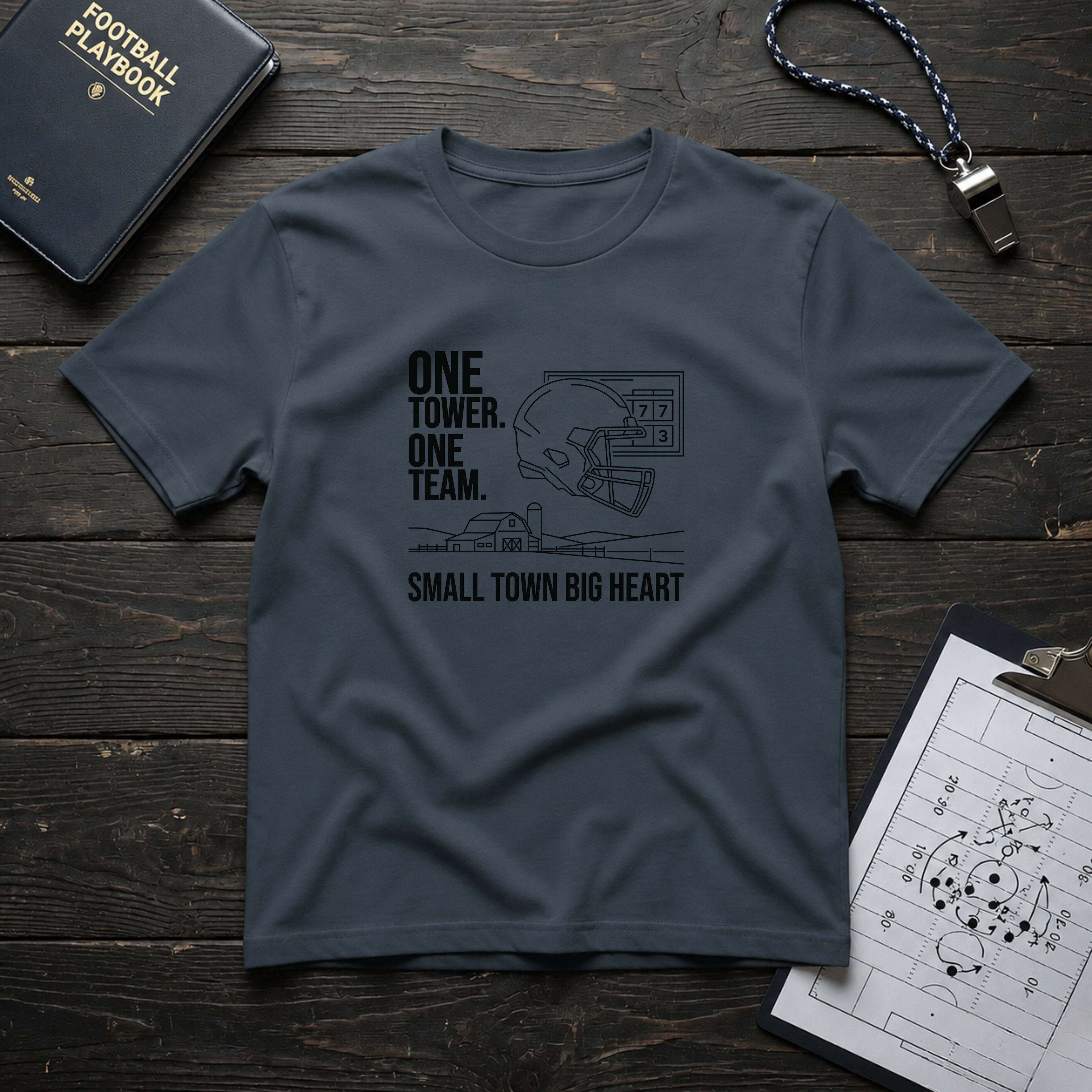 One Town One Team Small Town Big Heart T-Shirt