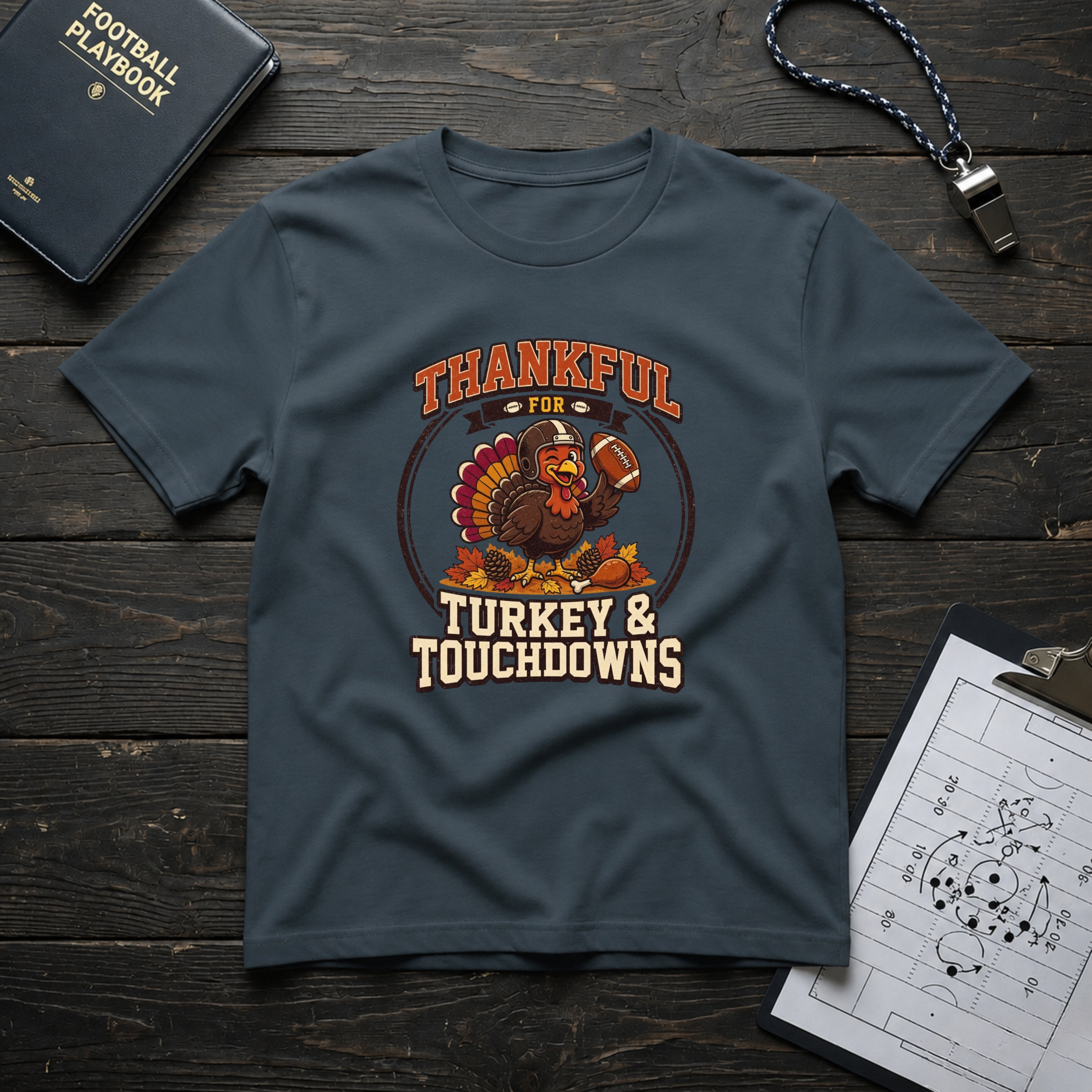 Thankful for Turkey & Touchdowns T-Shirt