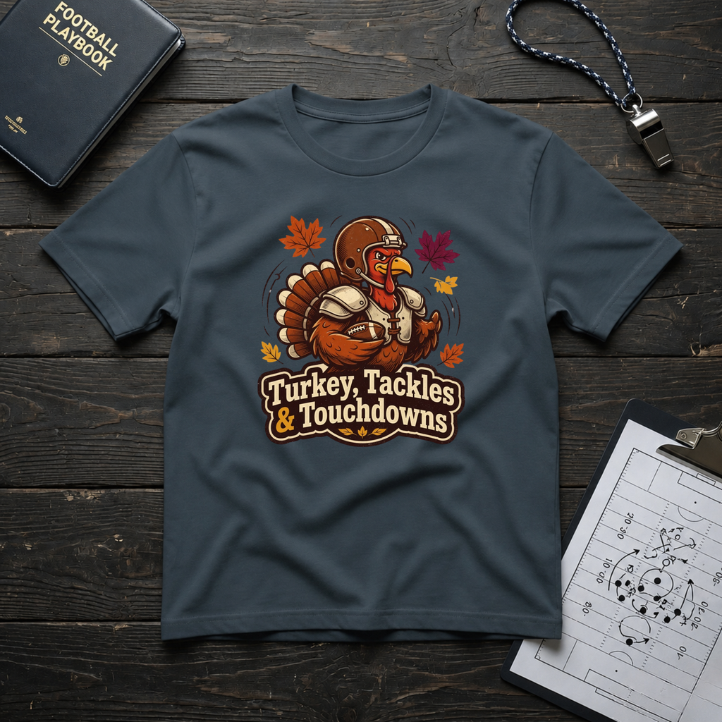 Turkey, Tackles & Touchdowns T-Shirt