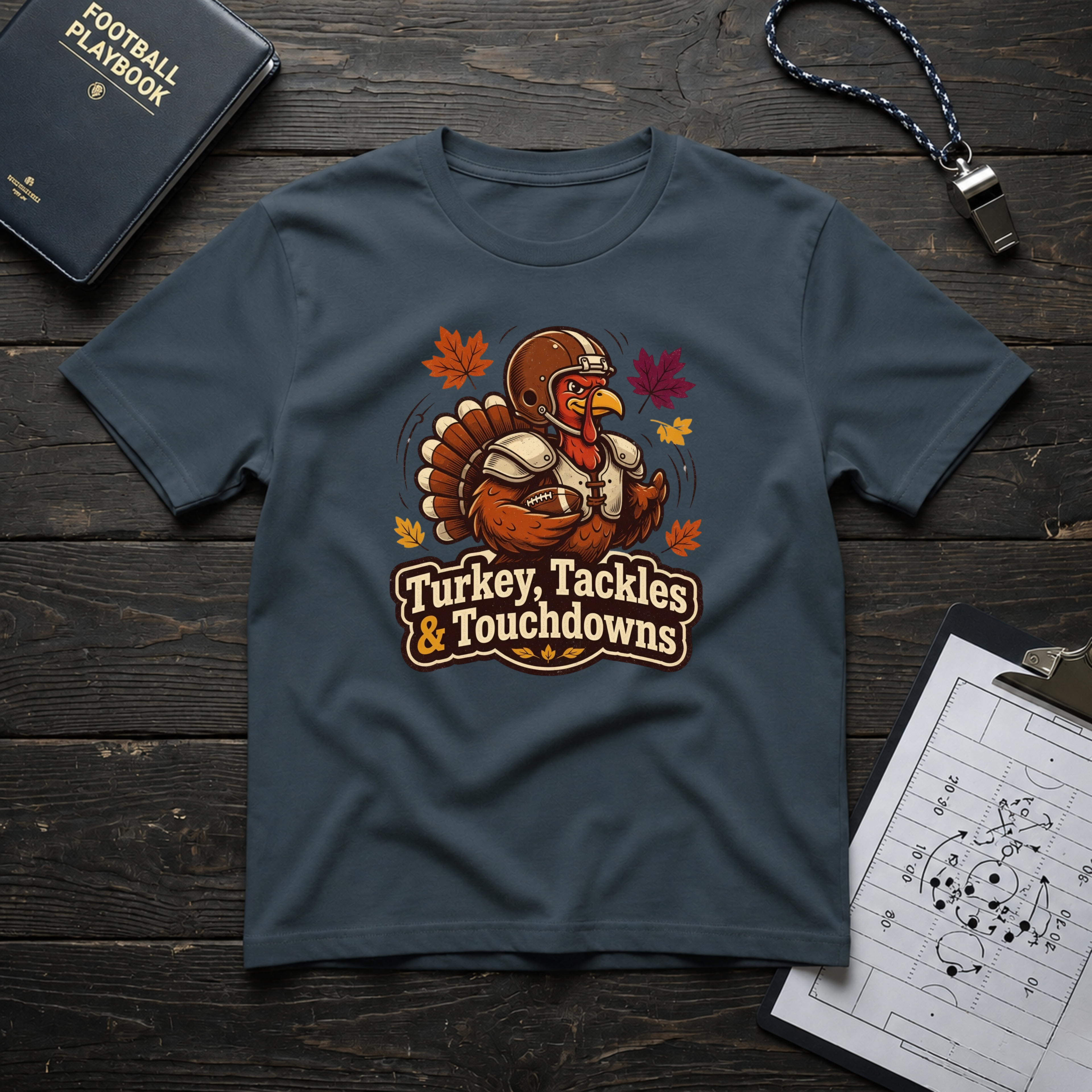 Turkey, Tackles & Touchdowns T-Shirt