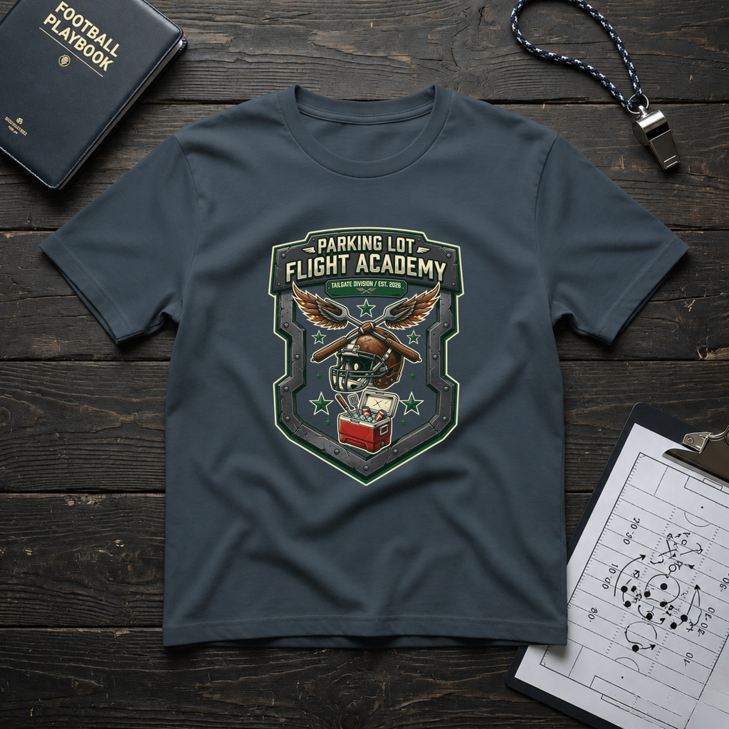 Parking Lot Flight Academy (Shield) T-Shirt