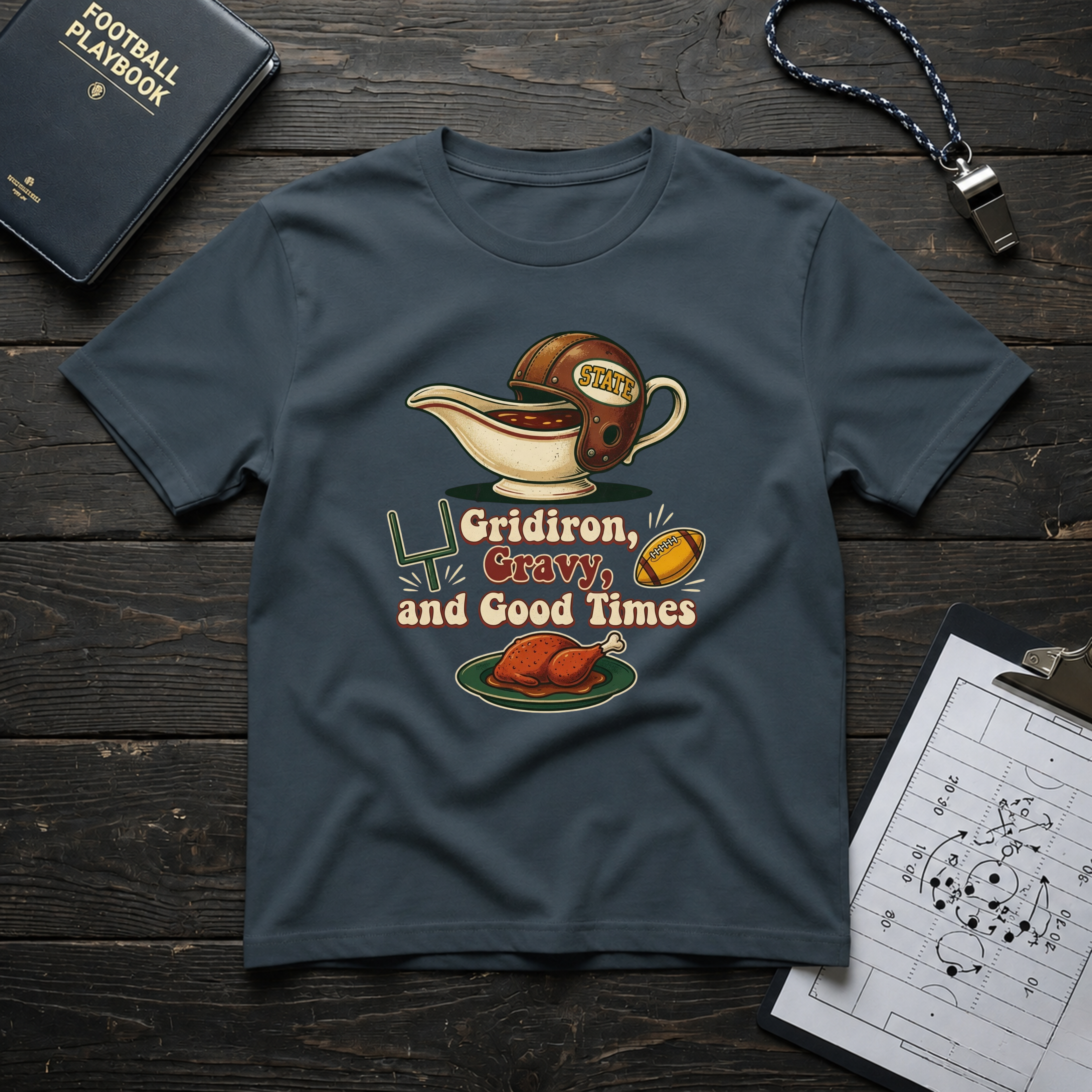 Gridiron, Gravy, and Good Times T-Shirt