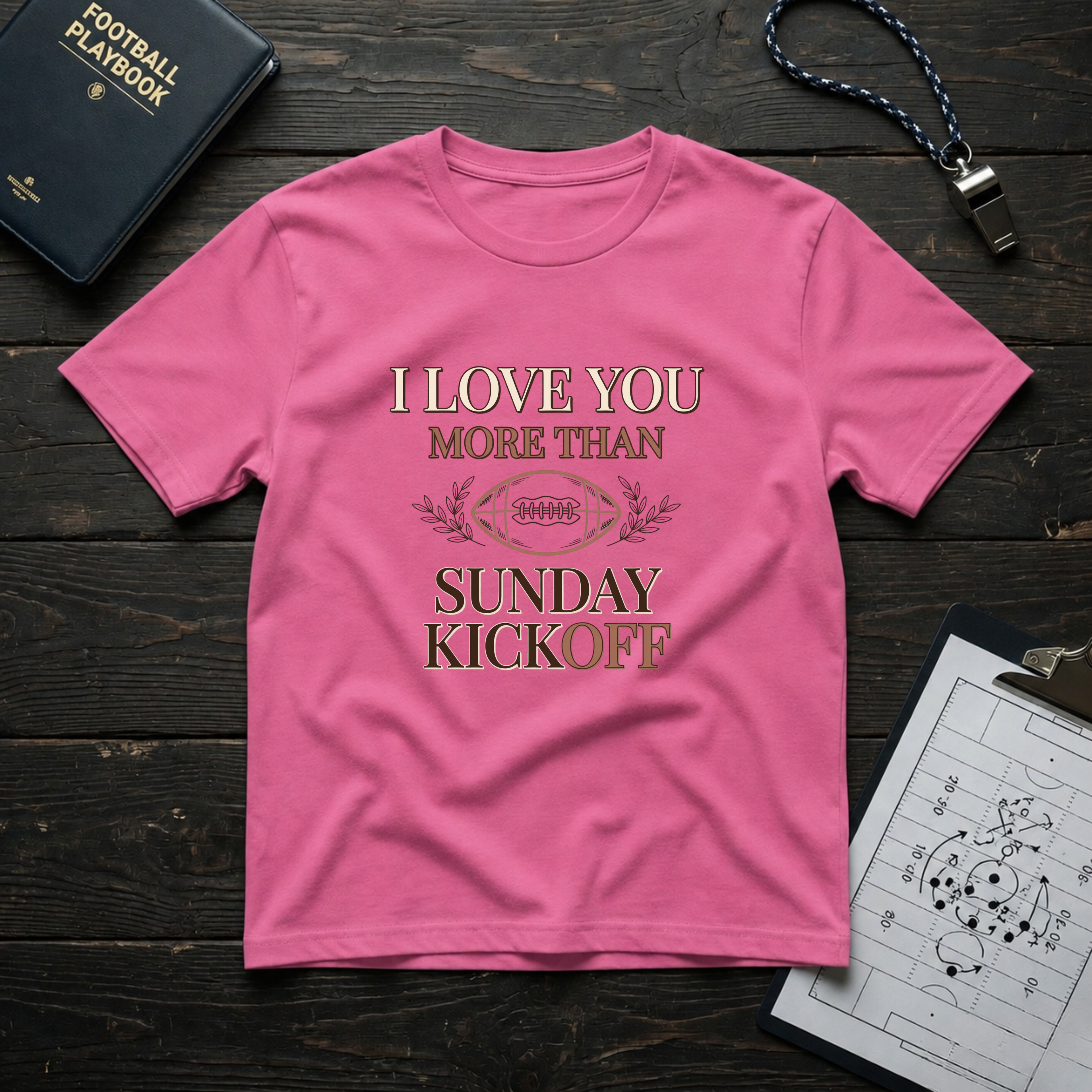 I Love You More Than Sunday Kickoff T-Shirt