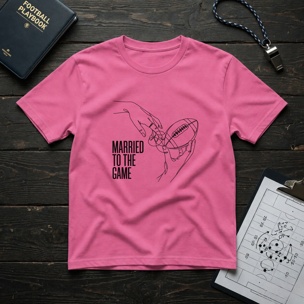 Married To The Game (Football) T-Shirt