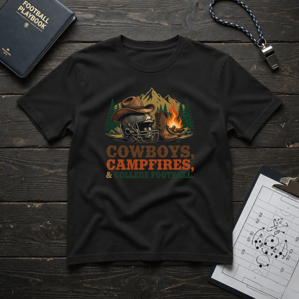 Cowboys, Campfires & College Football T-Shirt