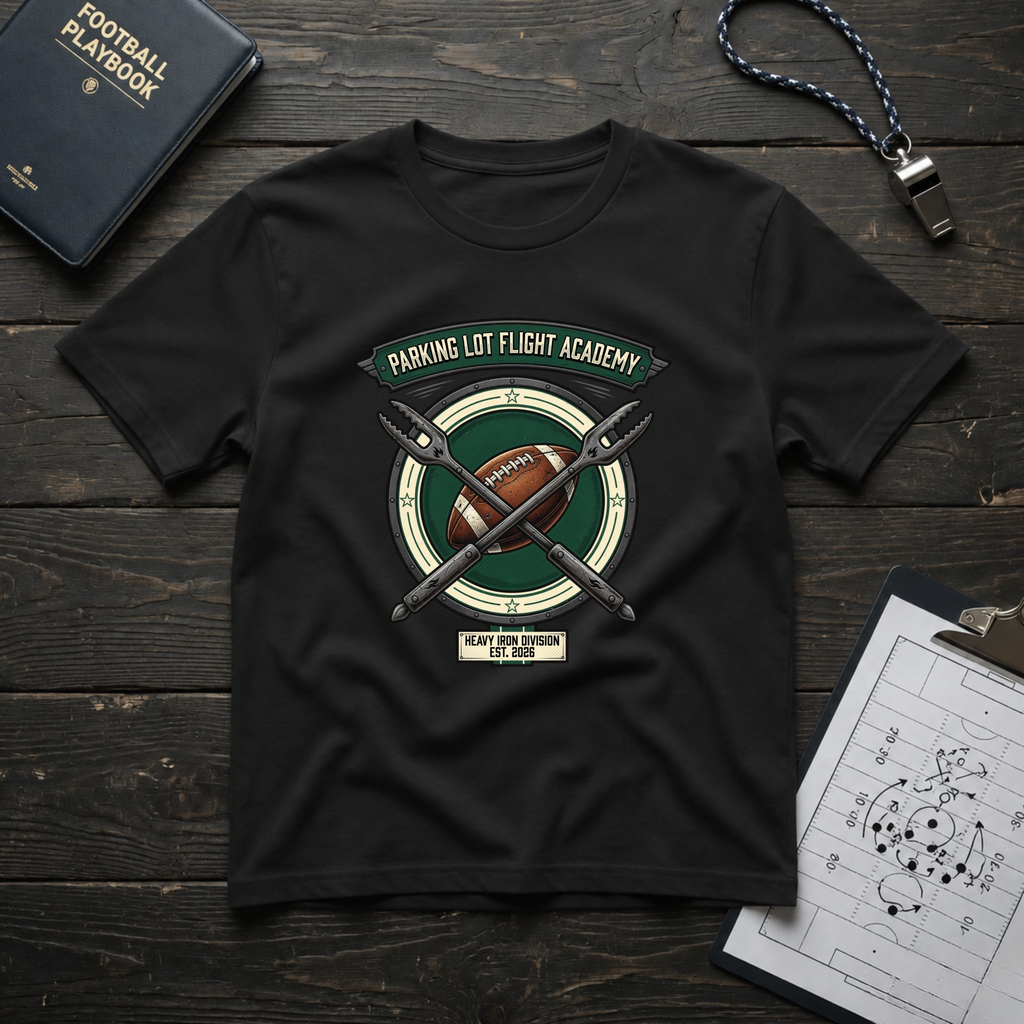 Parking Lot Flight Academy (Heavy Iron Division)  T-Shirt