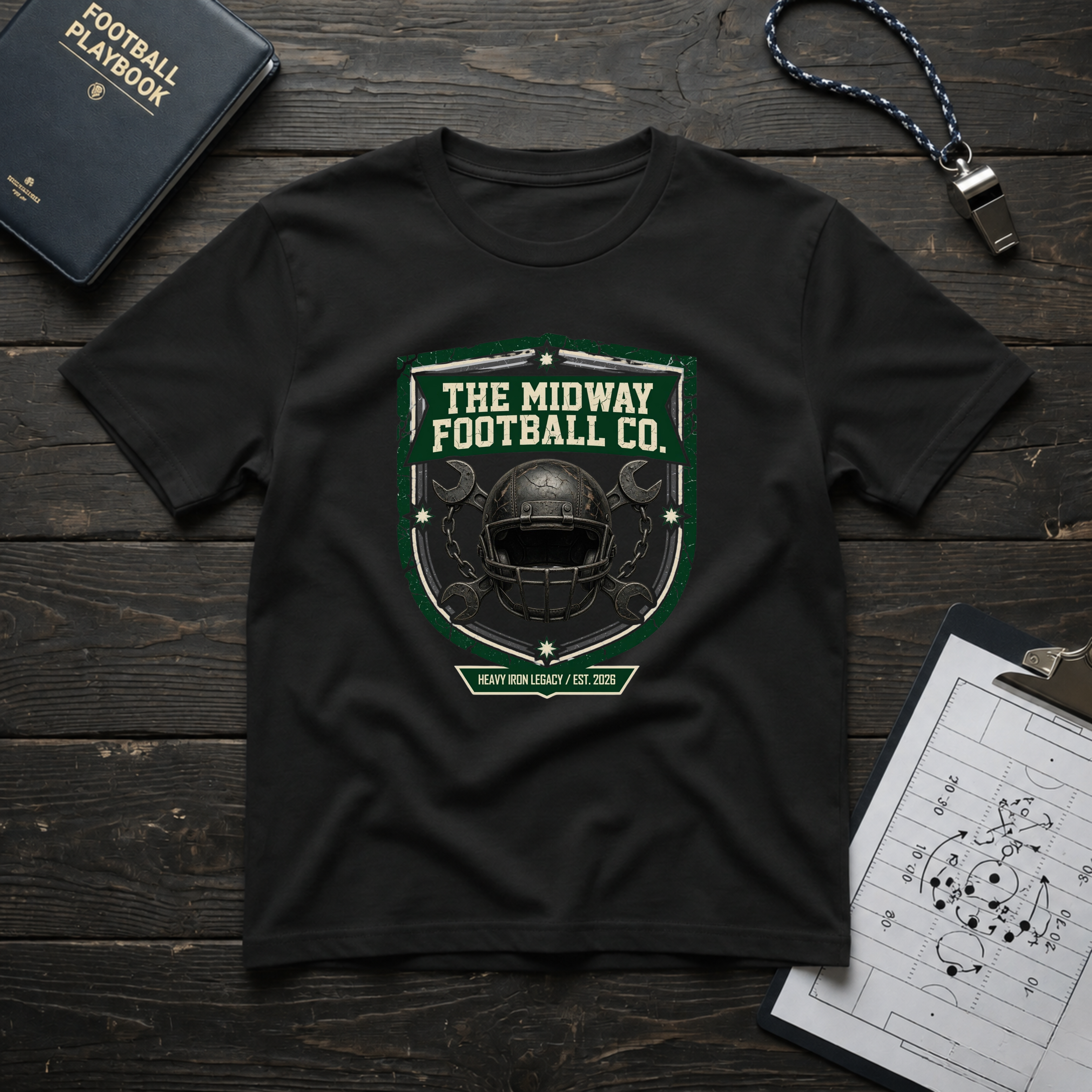 Midway Football Co (Helmet) T-Shirt