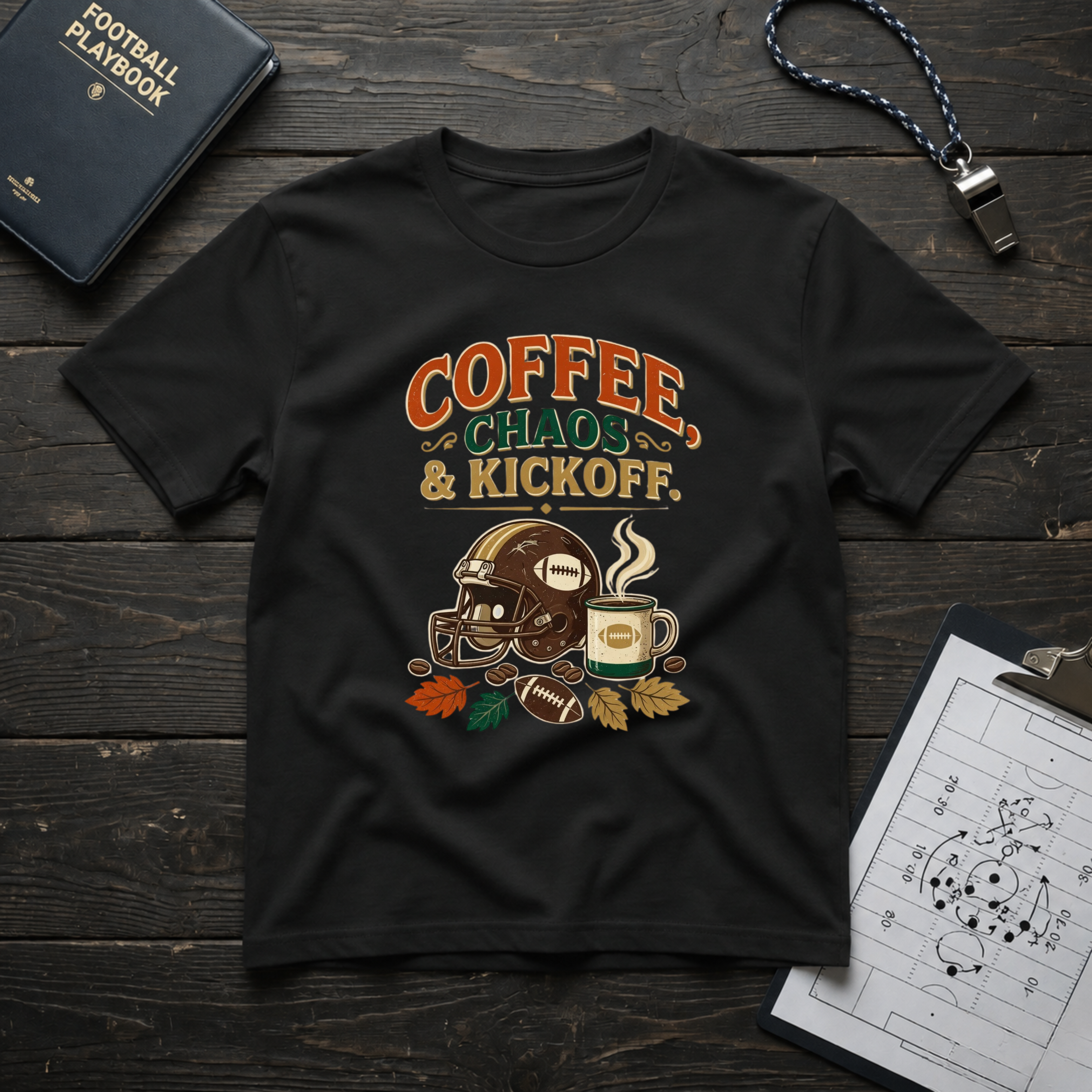 Coffee, Chaos & Kickoff T-Shirt