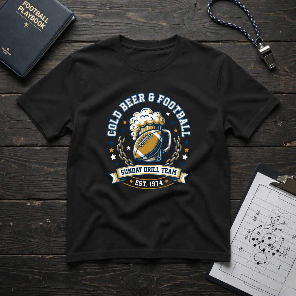 Cold Beer and Football T-Shirt