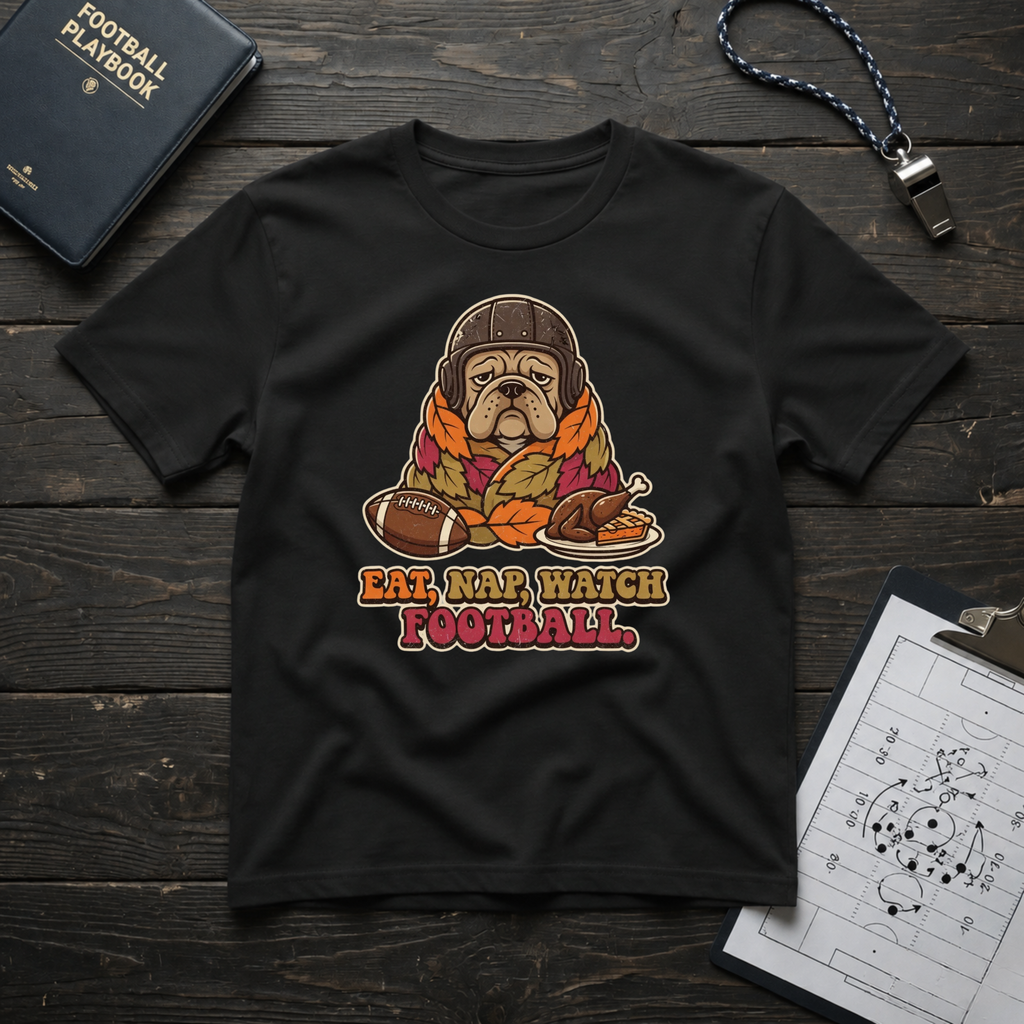 Eat, Nap, Watch Football T-Shirt