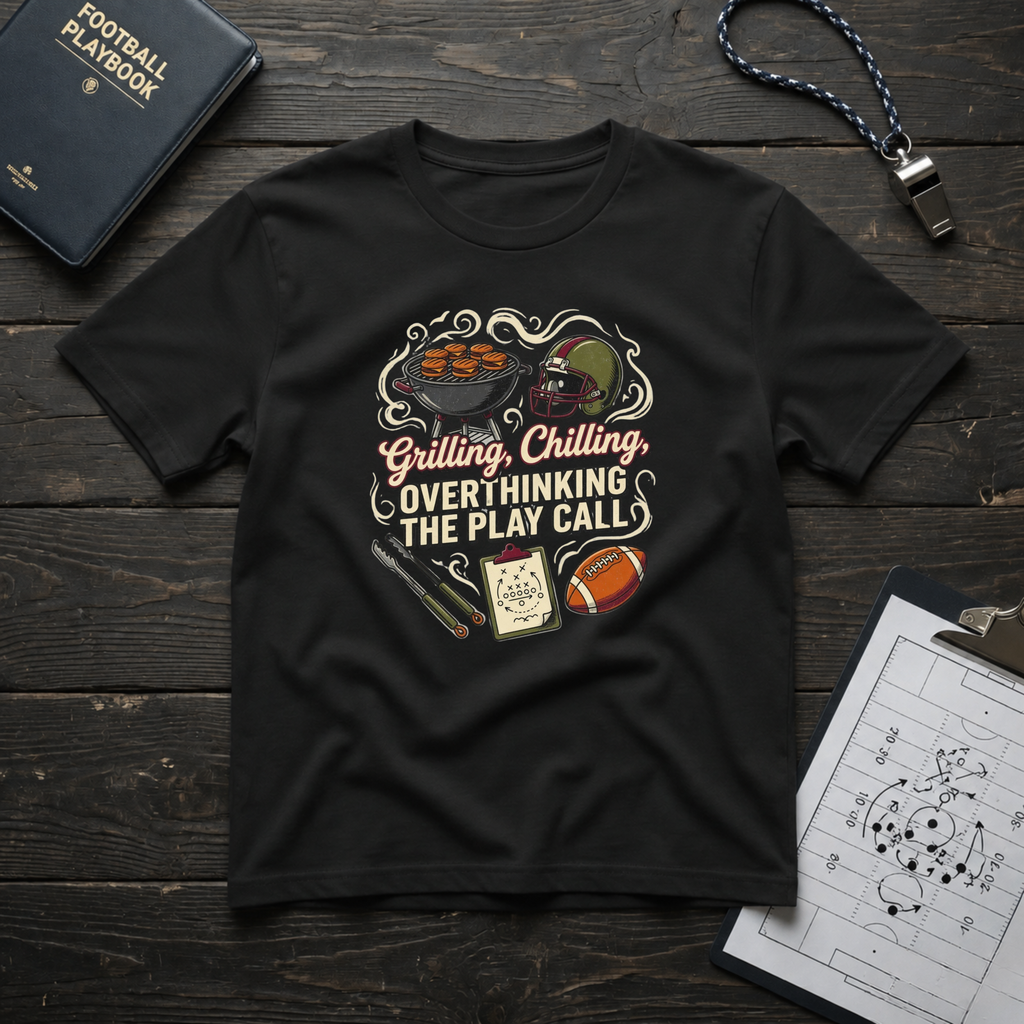 Grilling, Chilling, Overthinking the Play Call T-Shirt