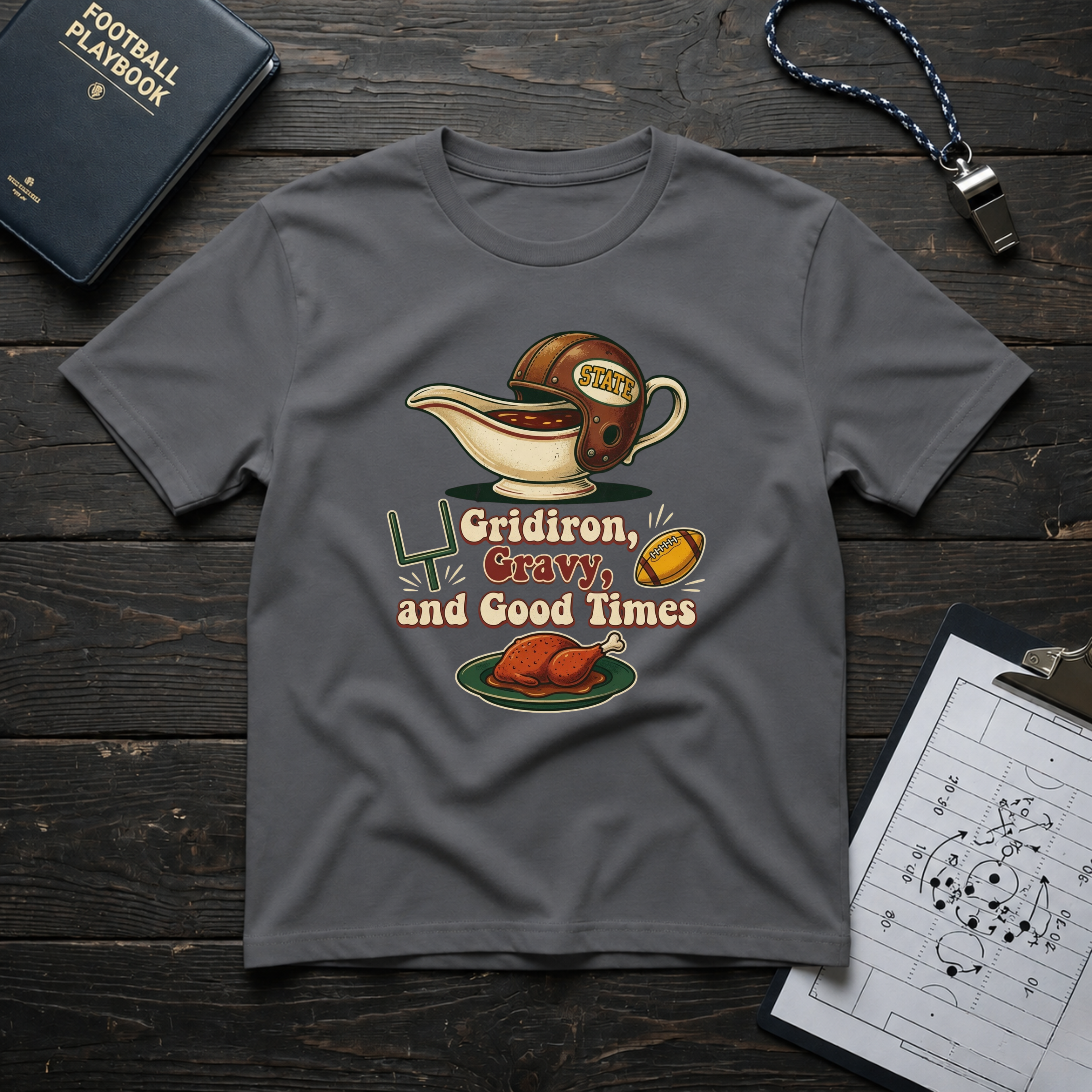 Gridiron, Gravy, and Good Times T-Shirt