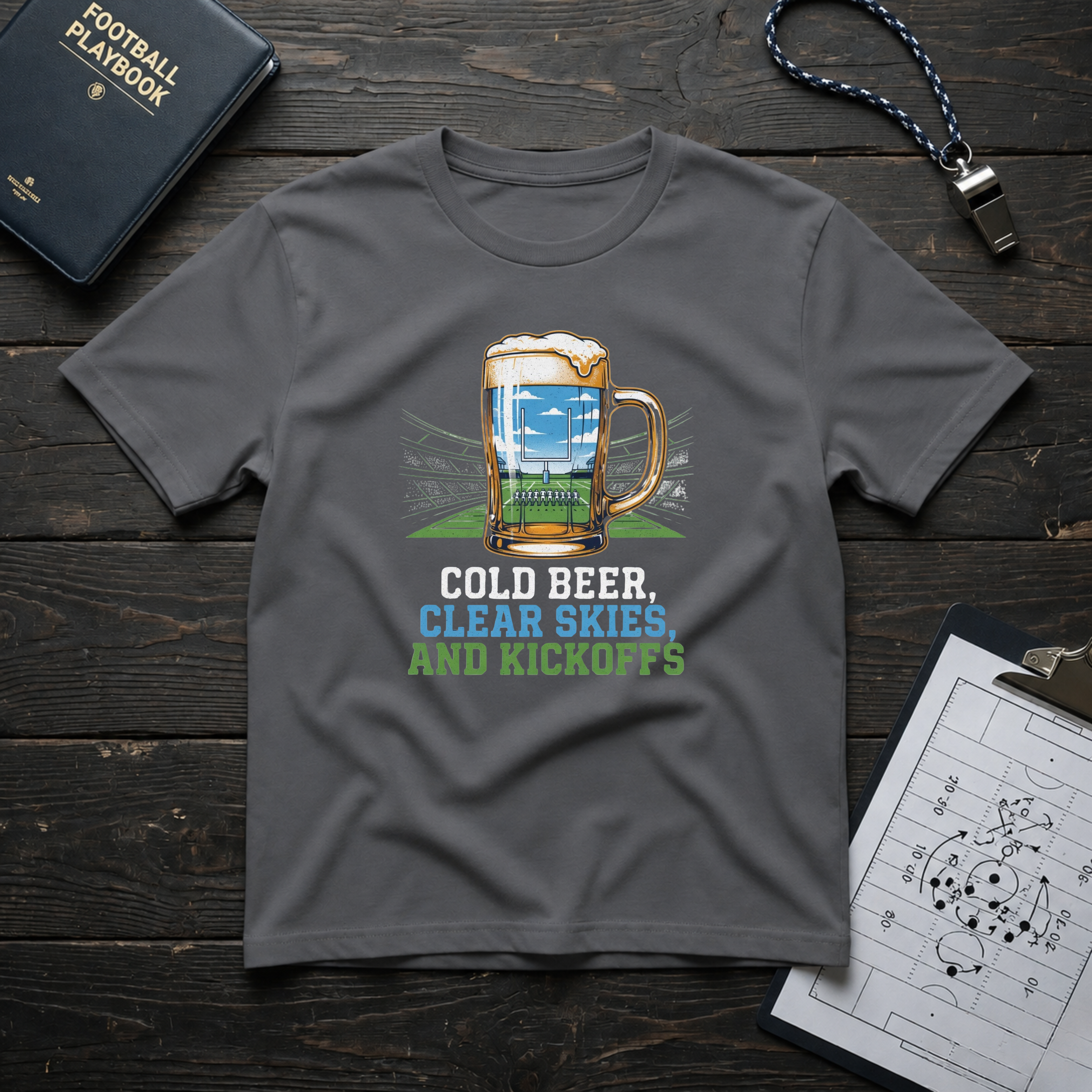 Cold Beer, Clear Skies, and Kickoffs T-Shirt