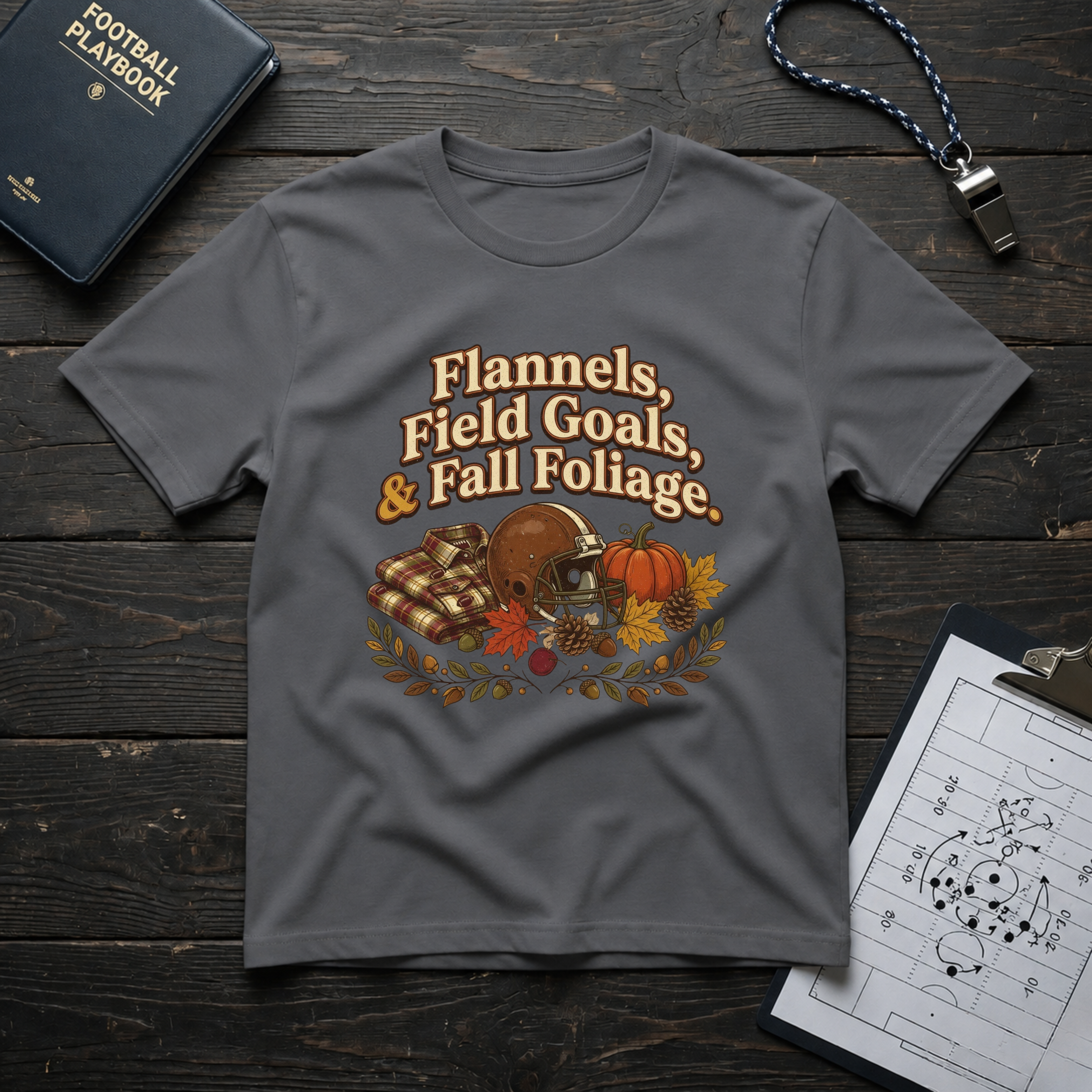 Flannels, Field Goals & Fall Foliage T-Shirt