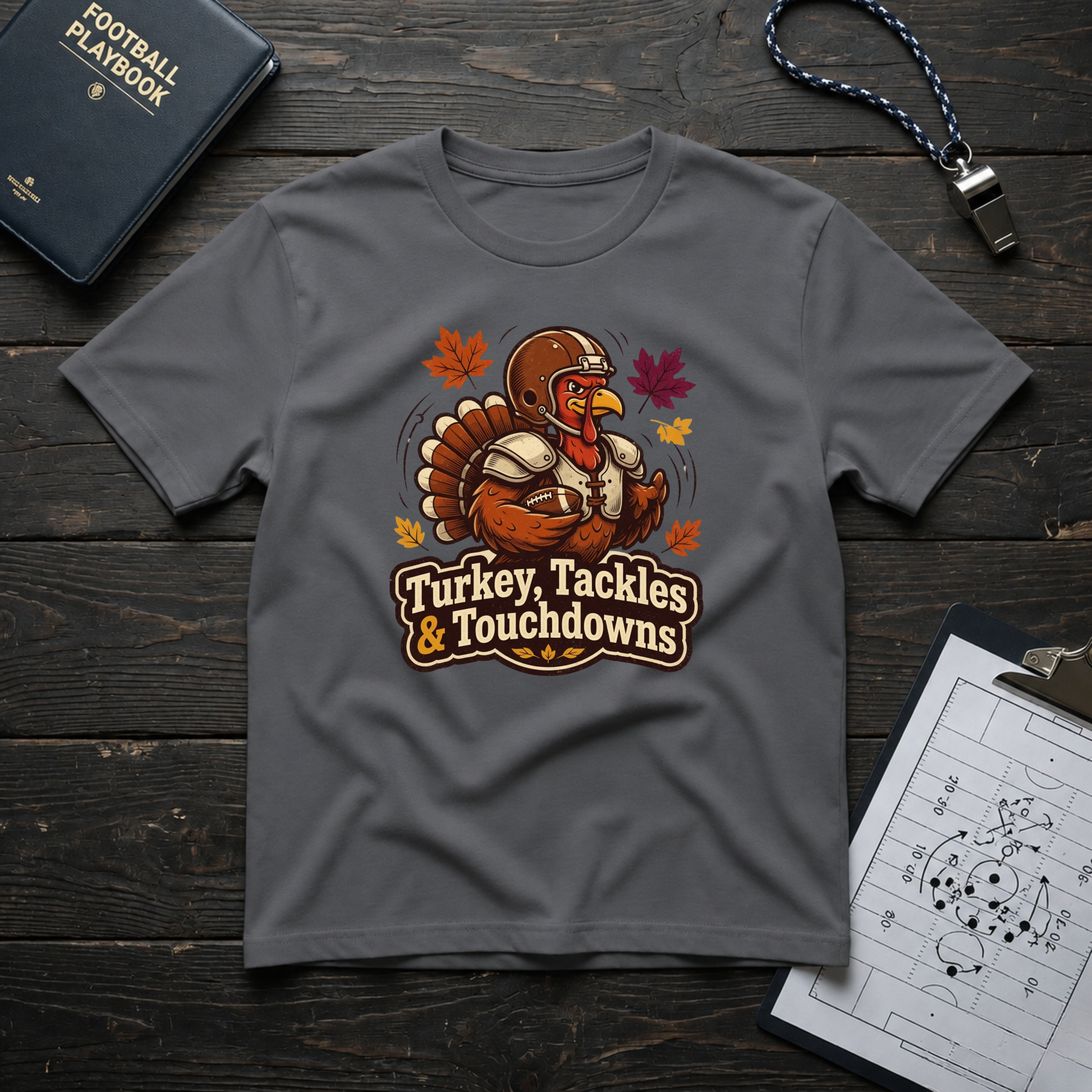 Turkey, Tackles & Touchdowns T-Shirt