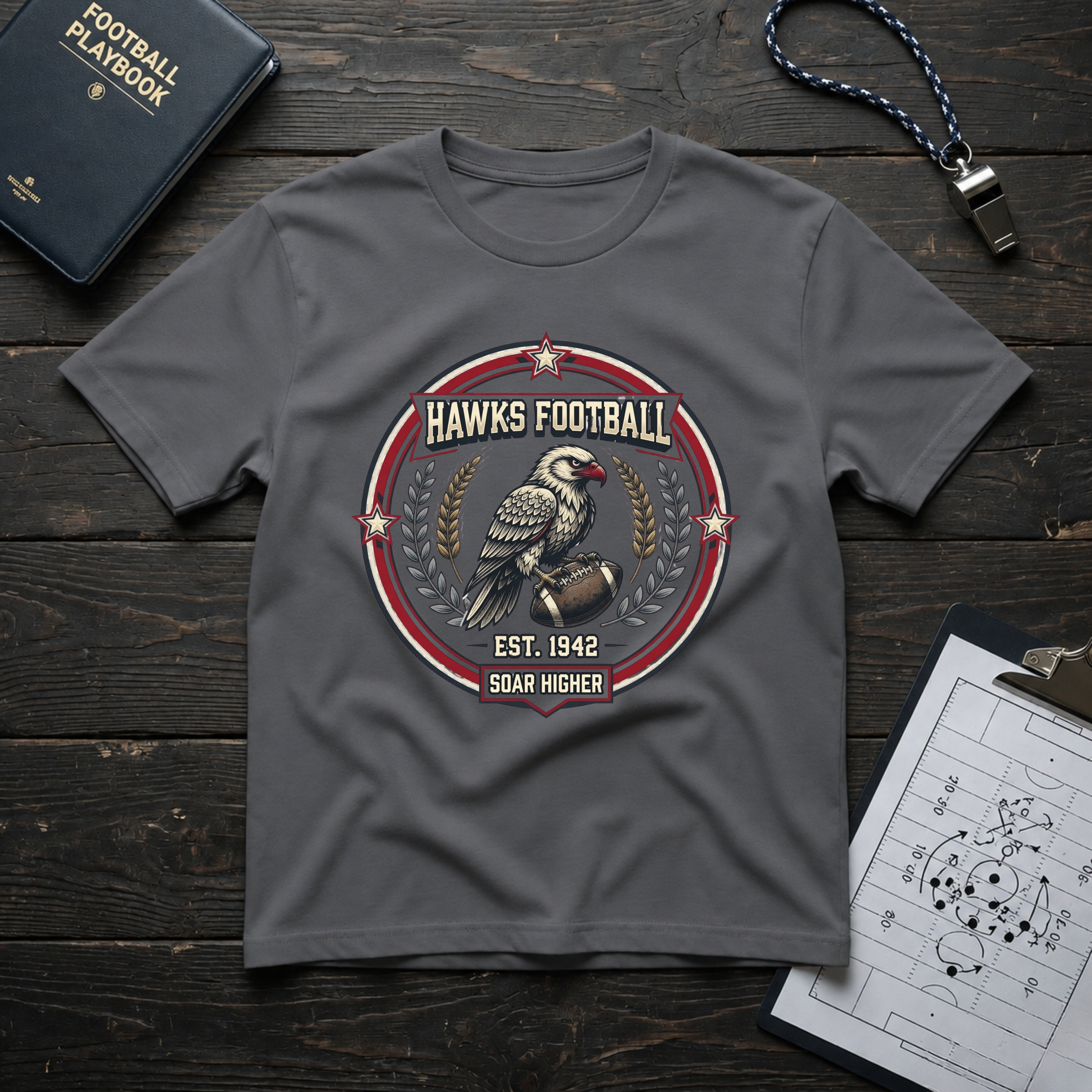 Hawks Football T-Shirt