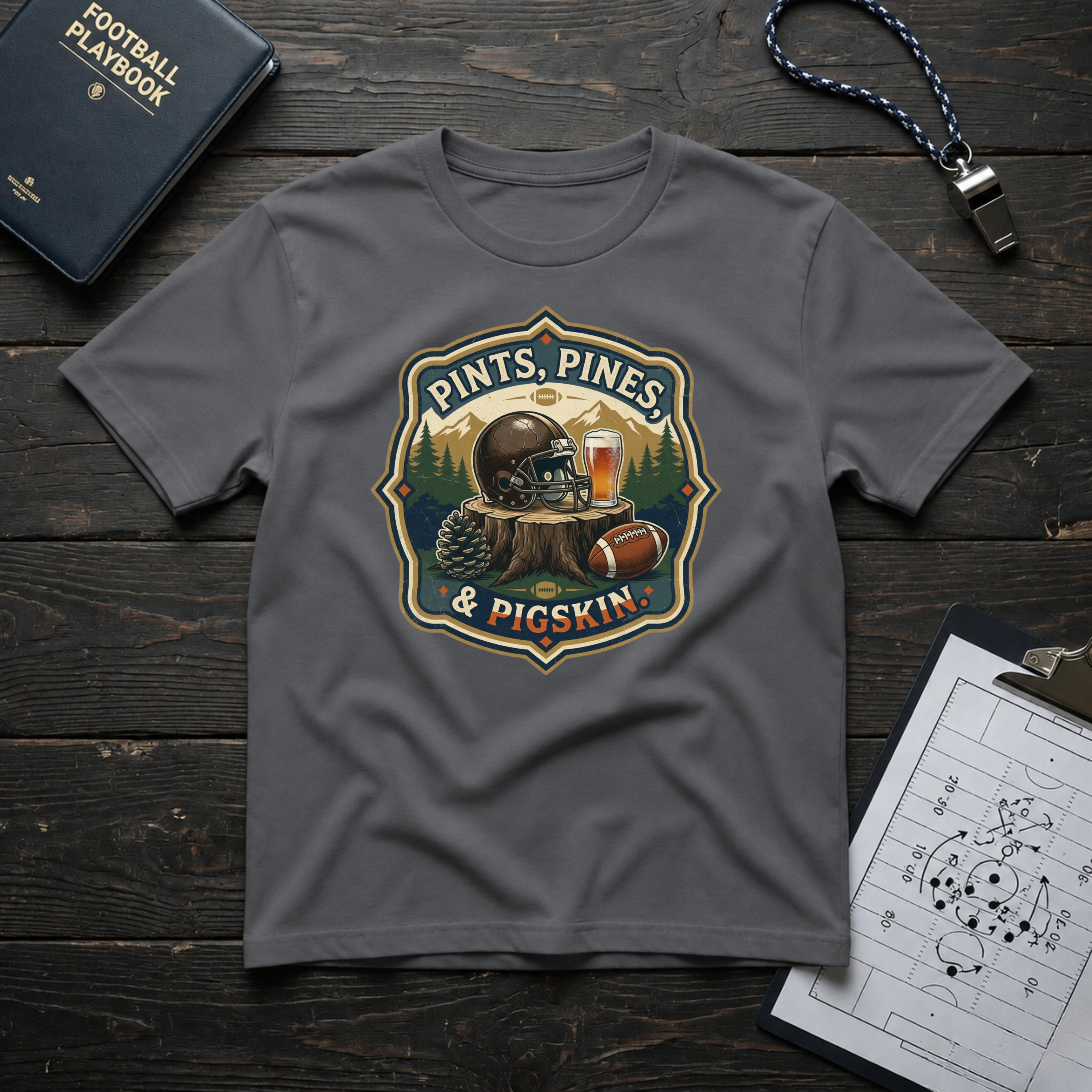Pints, Pines & Pigskin T-Shirt