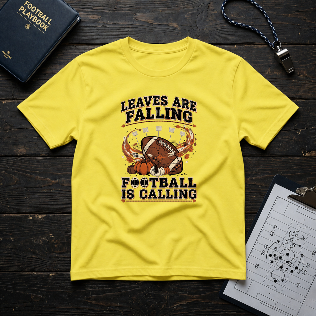 Leaves Are Falling Football Is Calling T-Shirt
