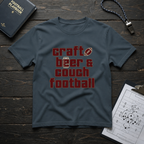 Craft Beer Couch Football T-Shirt
