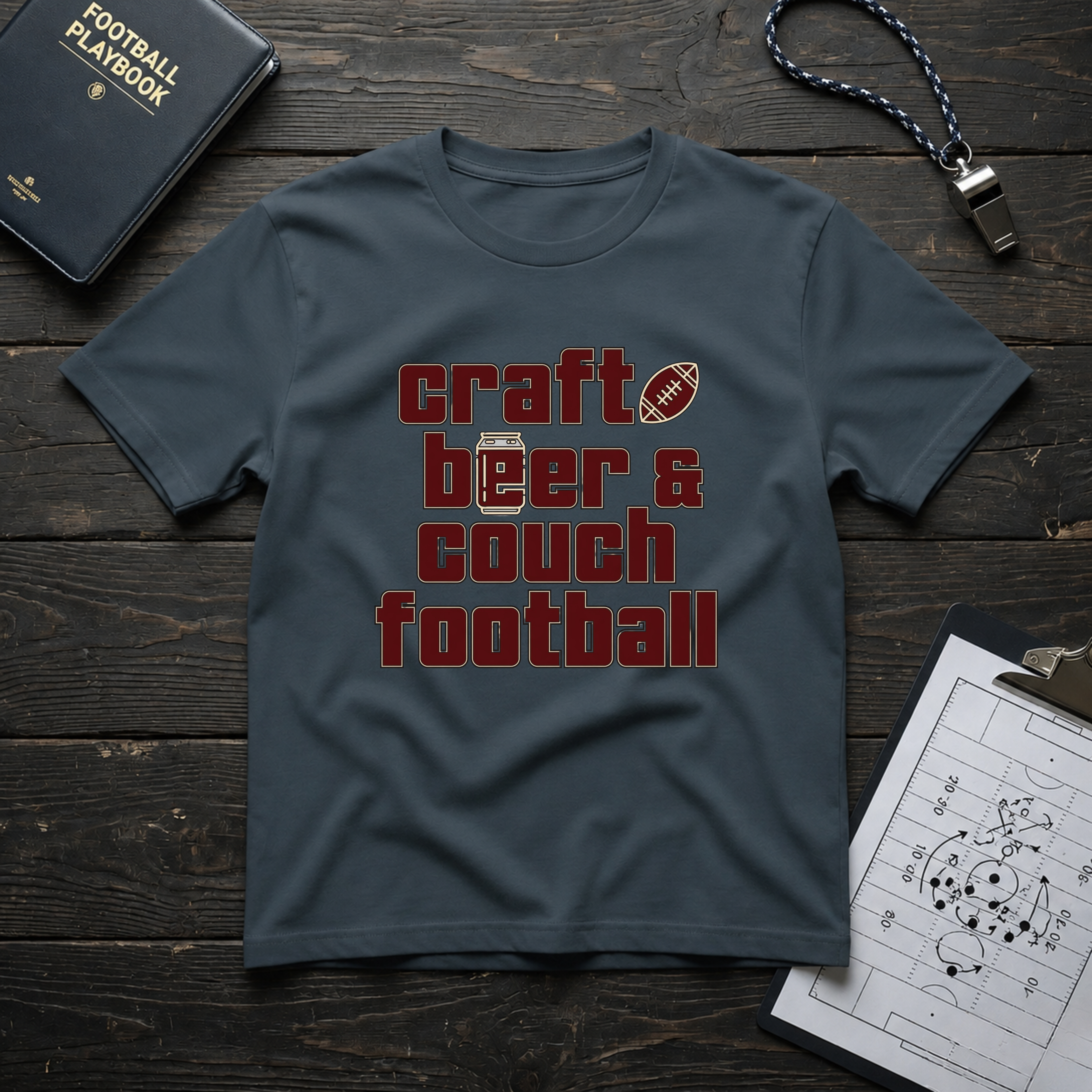 Craft Beer Couch Football T-Shirt