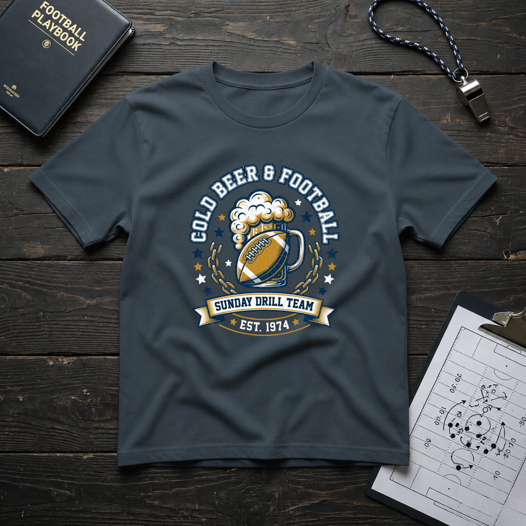 Cold Beer and Football T-Shirt