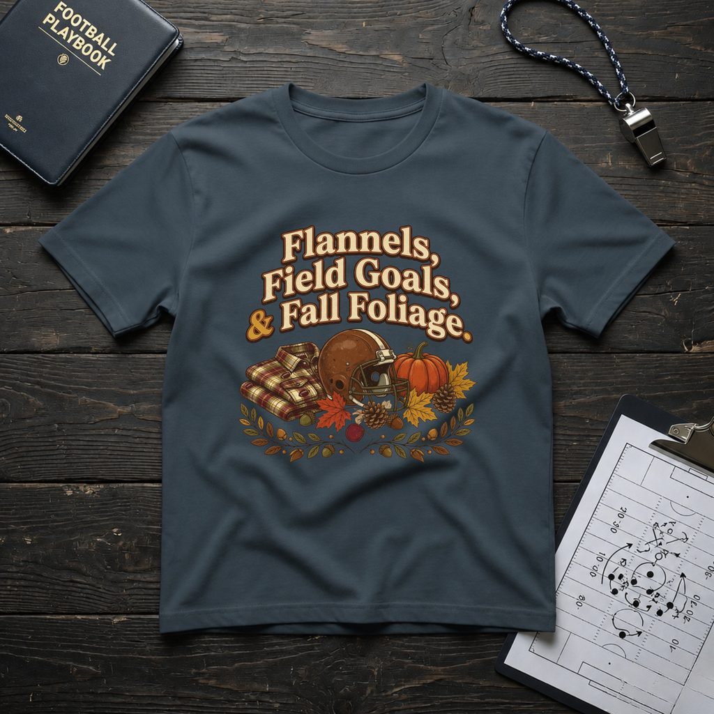 Flannels, Field Goals & Fall Foliage T-Shirt