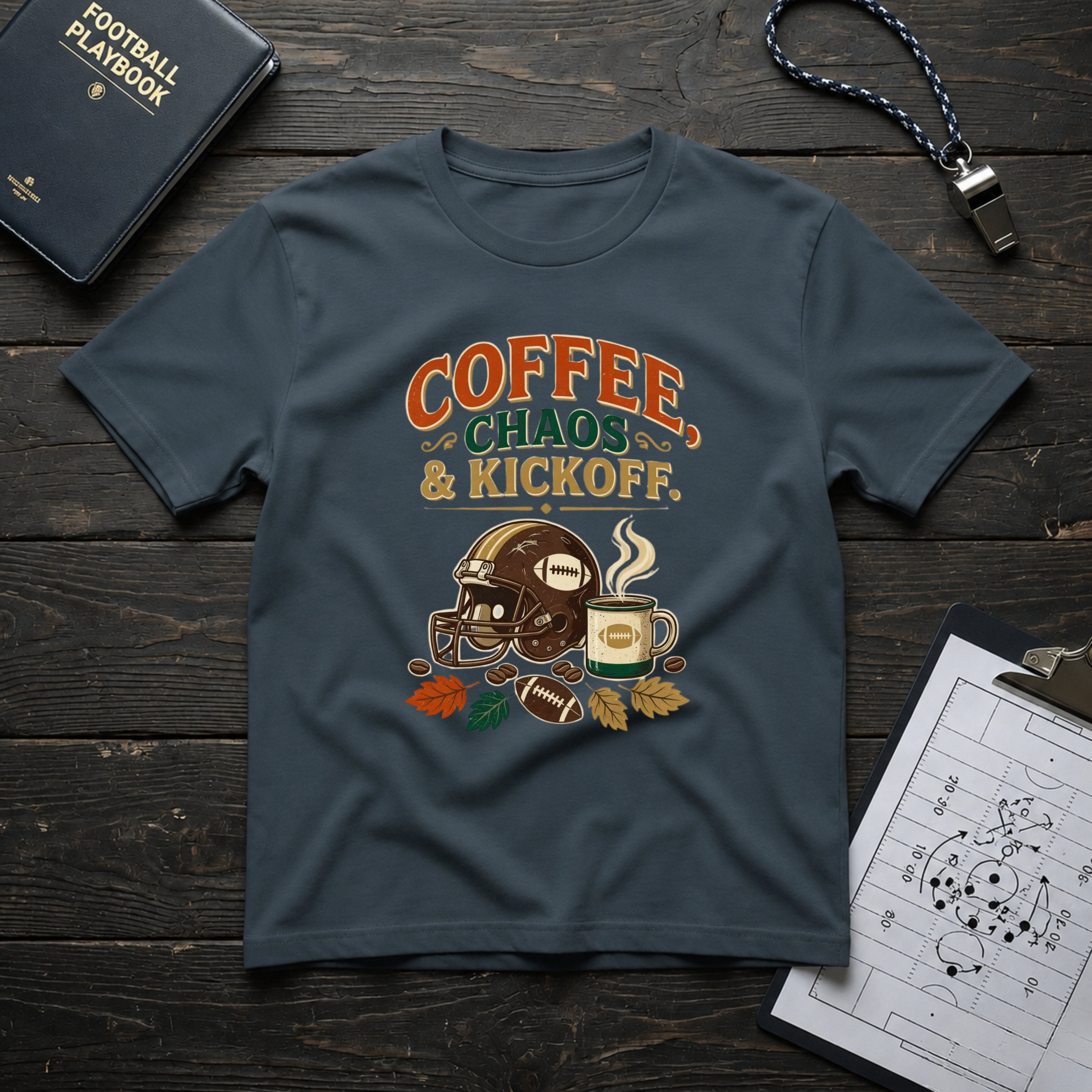 Coffee, Chaos & Kickoff T-Shirt